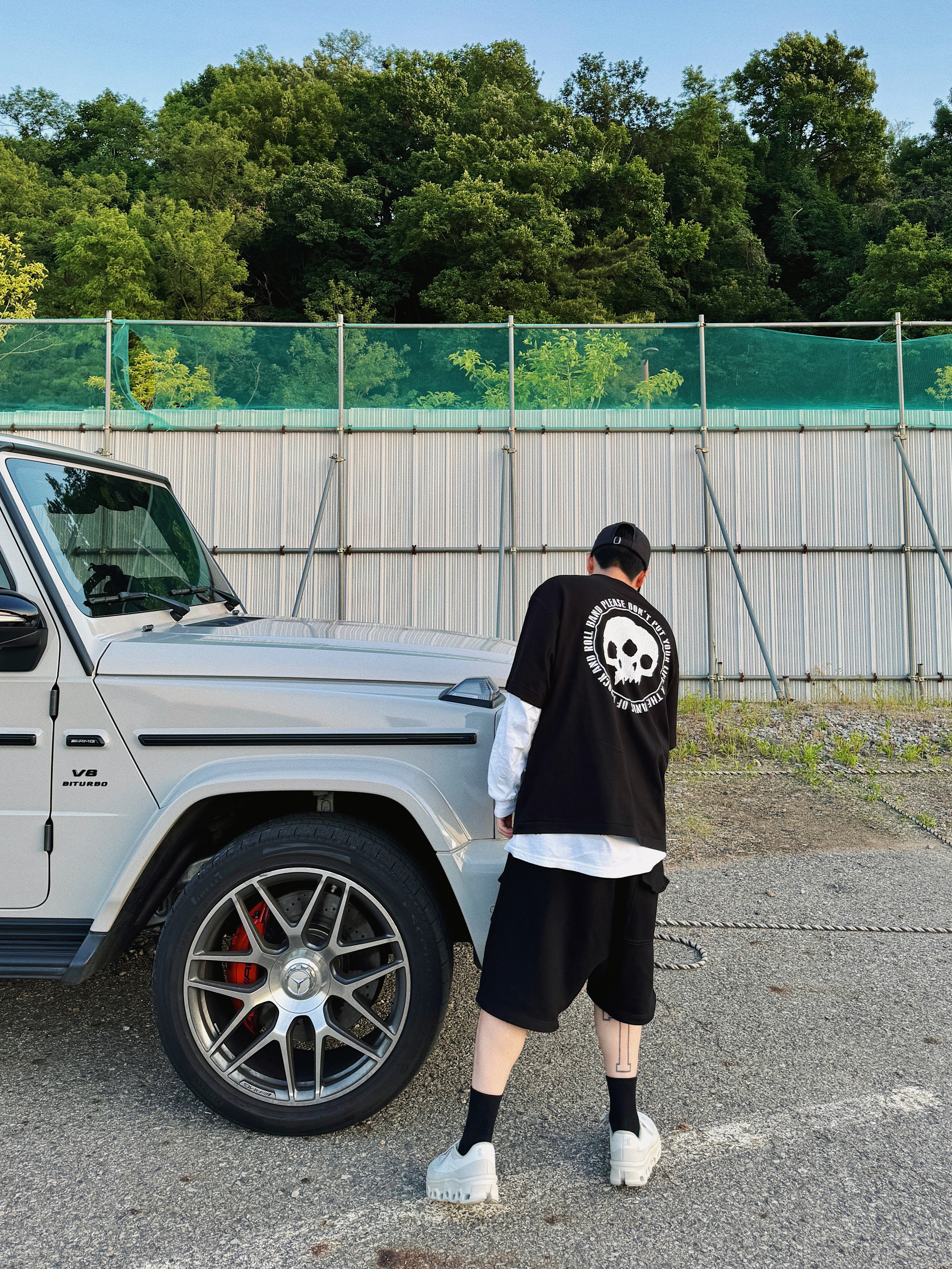 [더블적립] ETCE Twin T-Shirt Black, On Running x Post Archive Faction (Paf) Cloudmonster 2 Moondust Chalk 착용 스타일 - 2