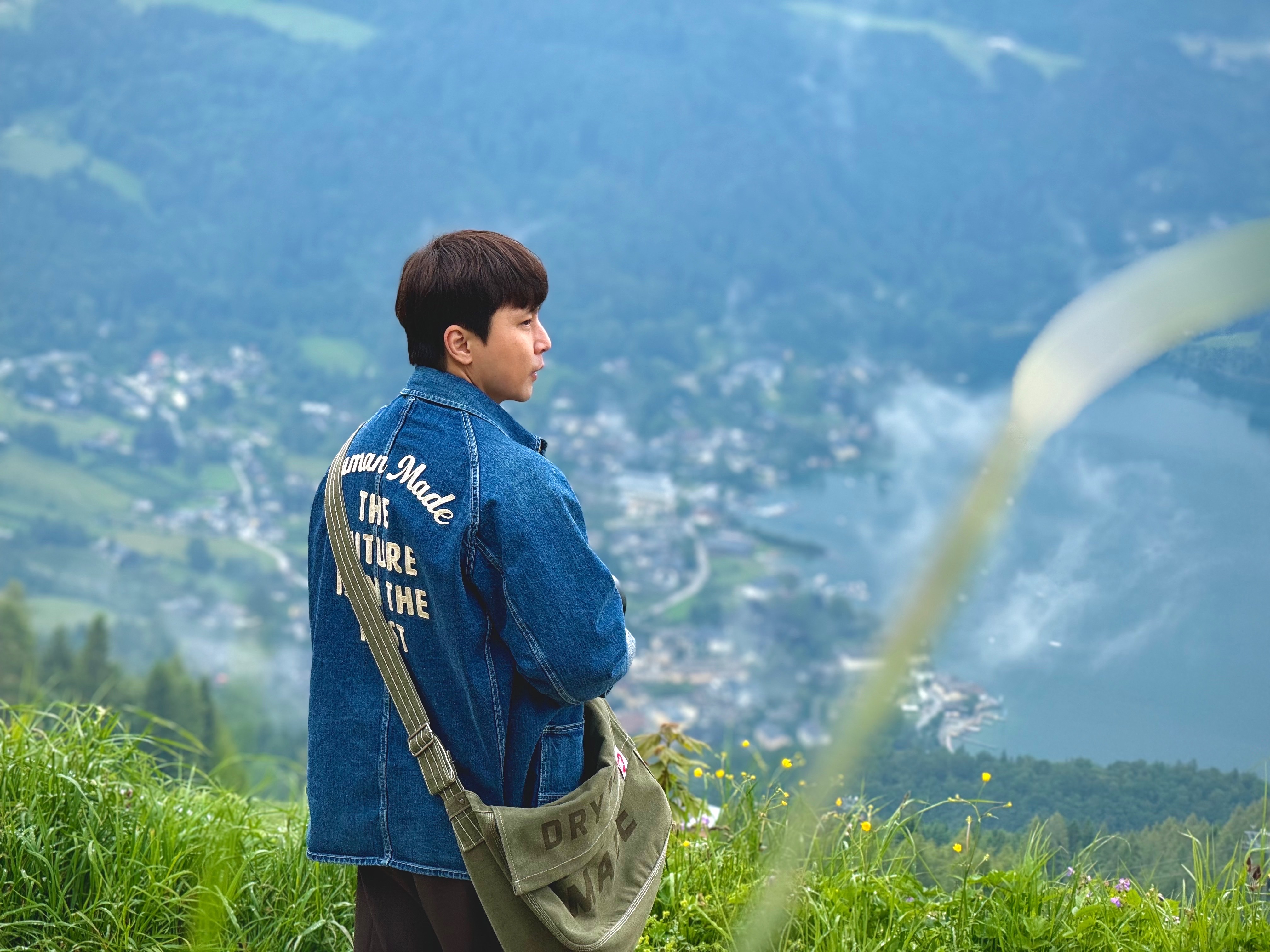 Human Made Mail Bag Olive Drab, Human Made Denim Coverall Jacket Indigo 착용 스타일
