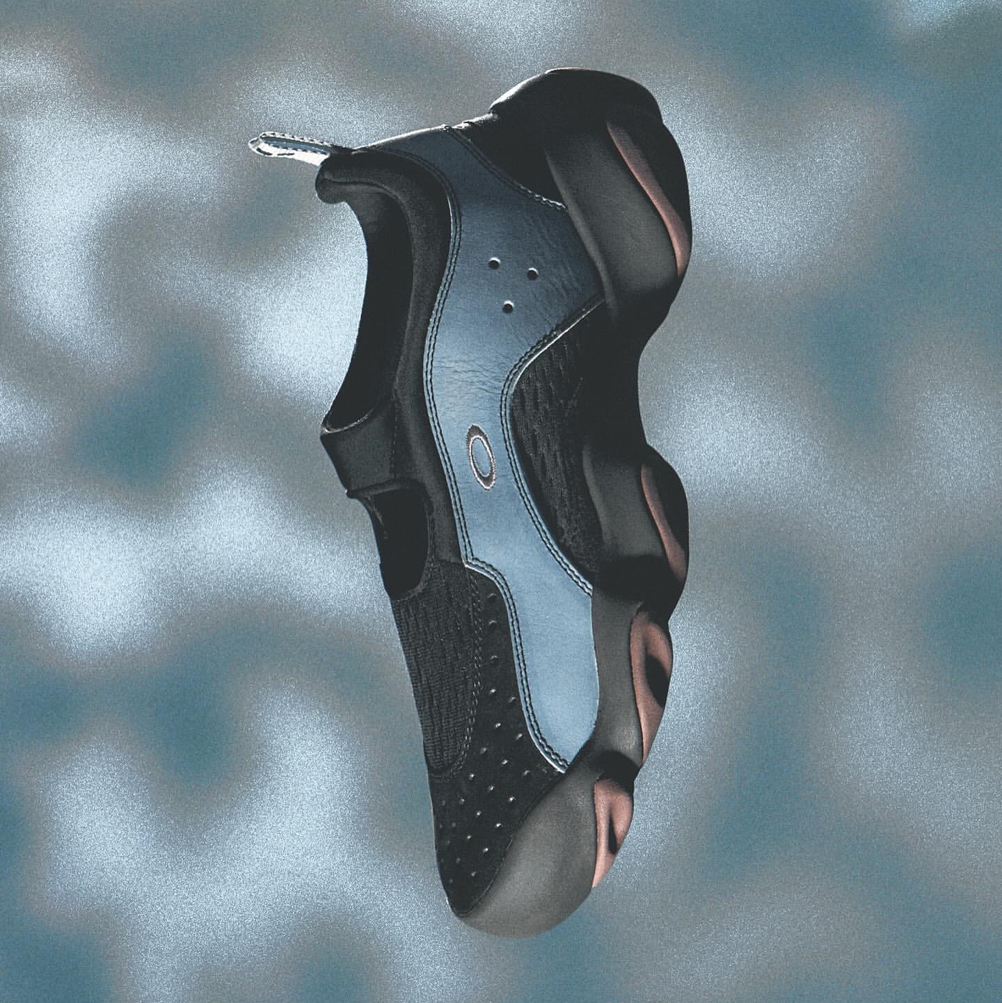 Oakley Factory Team x Brain Dead Ostrich Flesh Sandal Stone Blue Black 착용 스타일 - 3