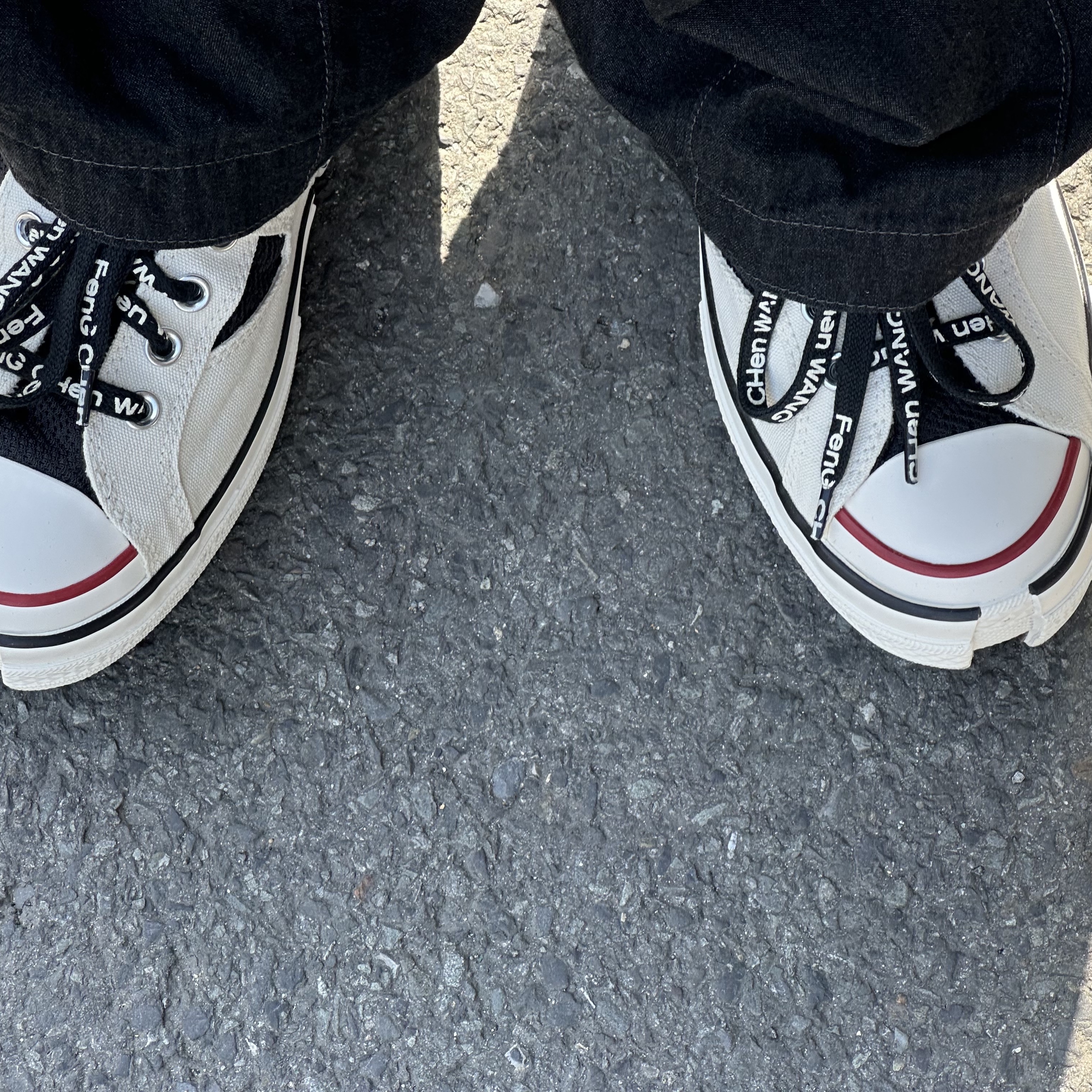 Converse x Feng Chen Wang Chuck 70 Ox 2-in-1 Egret 착용 스타일
