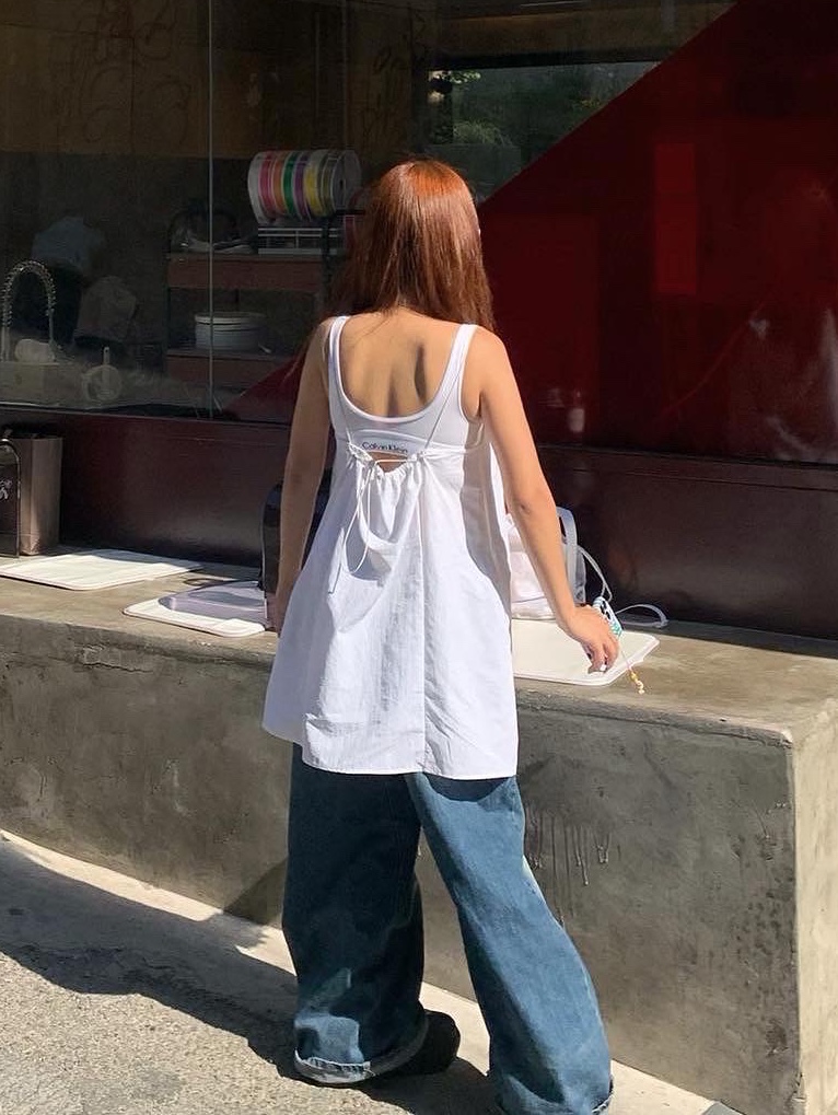 Gentle Monster x Maison Margiela MM004 Grey Black, Supreme Mesh Small Backpack White - 23SS 착용 스타일 - 1