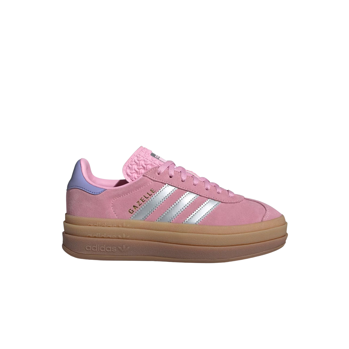 (Kids) Adidas Gazelle Bold True Pink Silver Metallic 상세 이미지 1