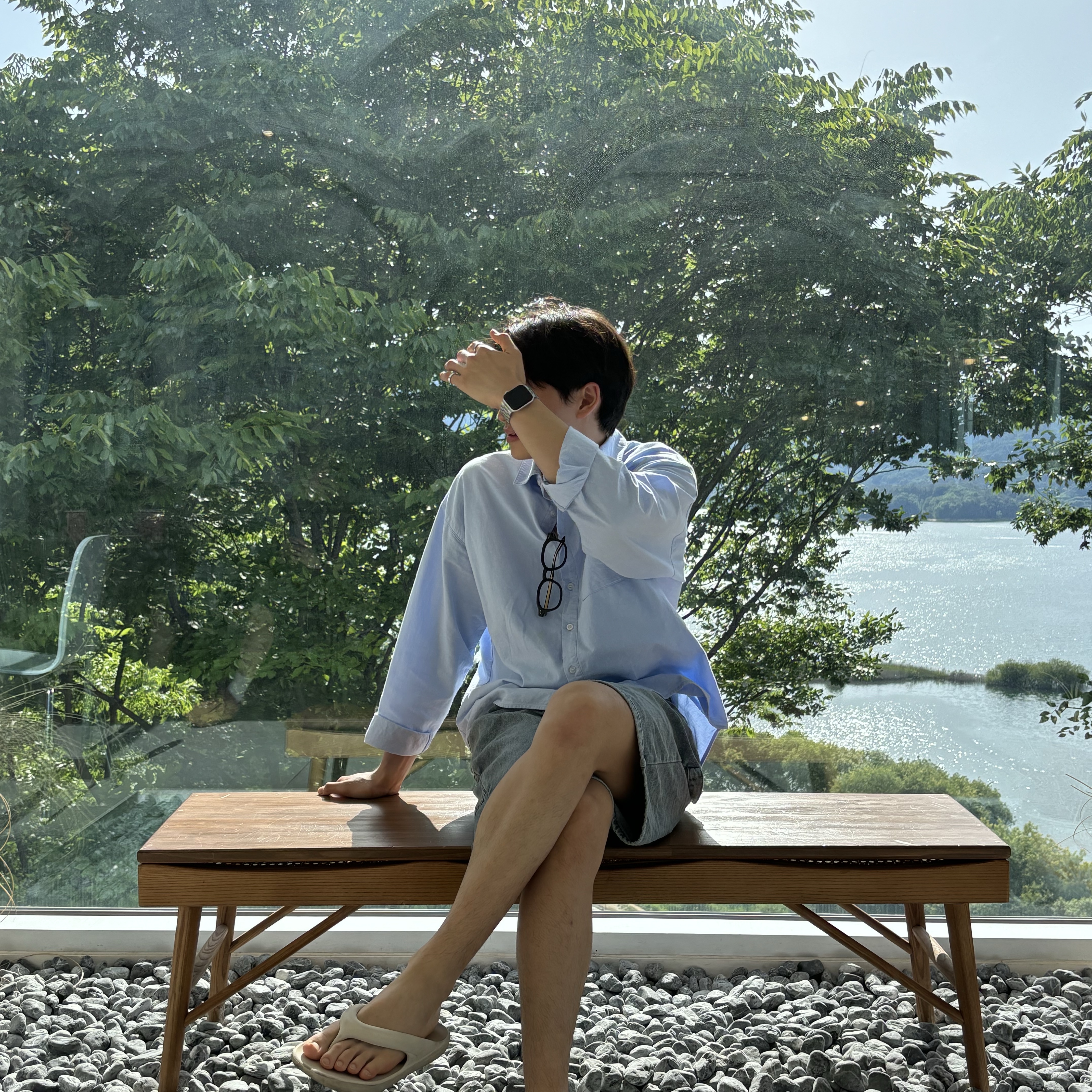 New Balance x Taw&Toe Flip Flop Ivory 착용 스타일 - 2