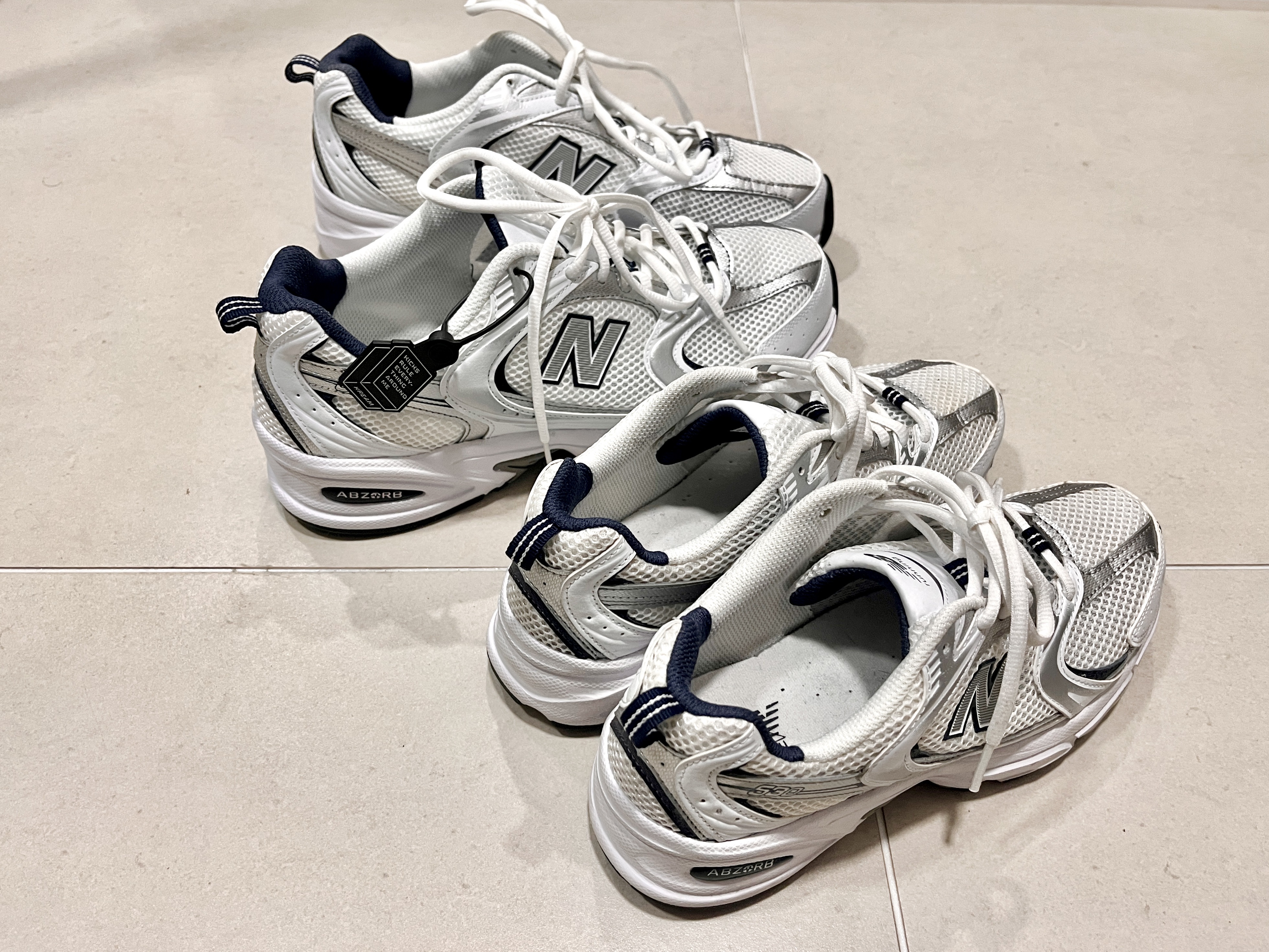 New Balance 530 White 착용 스타일