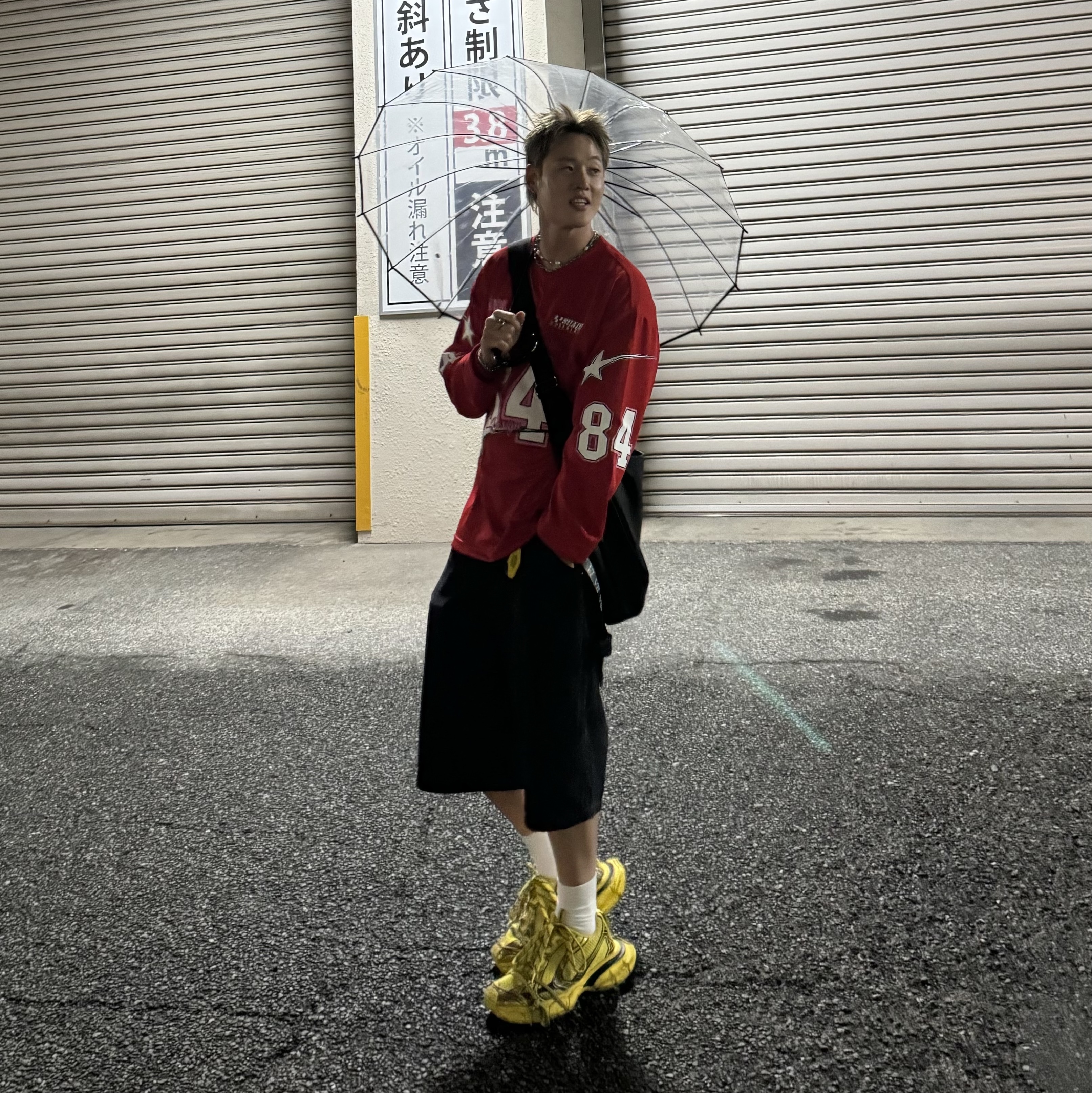 Balenciaga 3XL Sneakers Yellow Black 착용 스타일 - 3