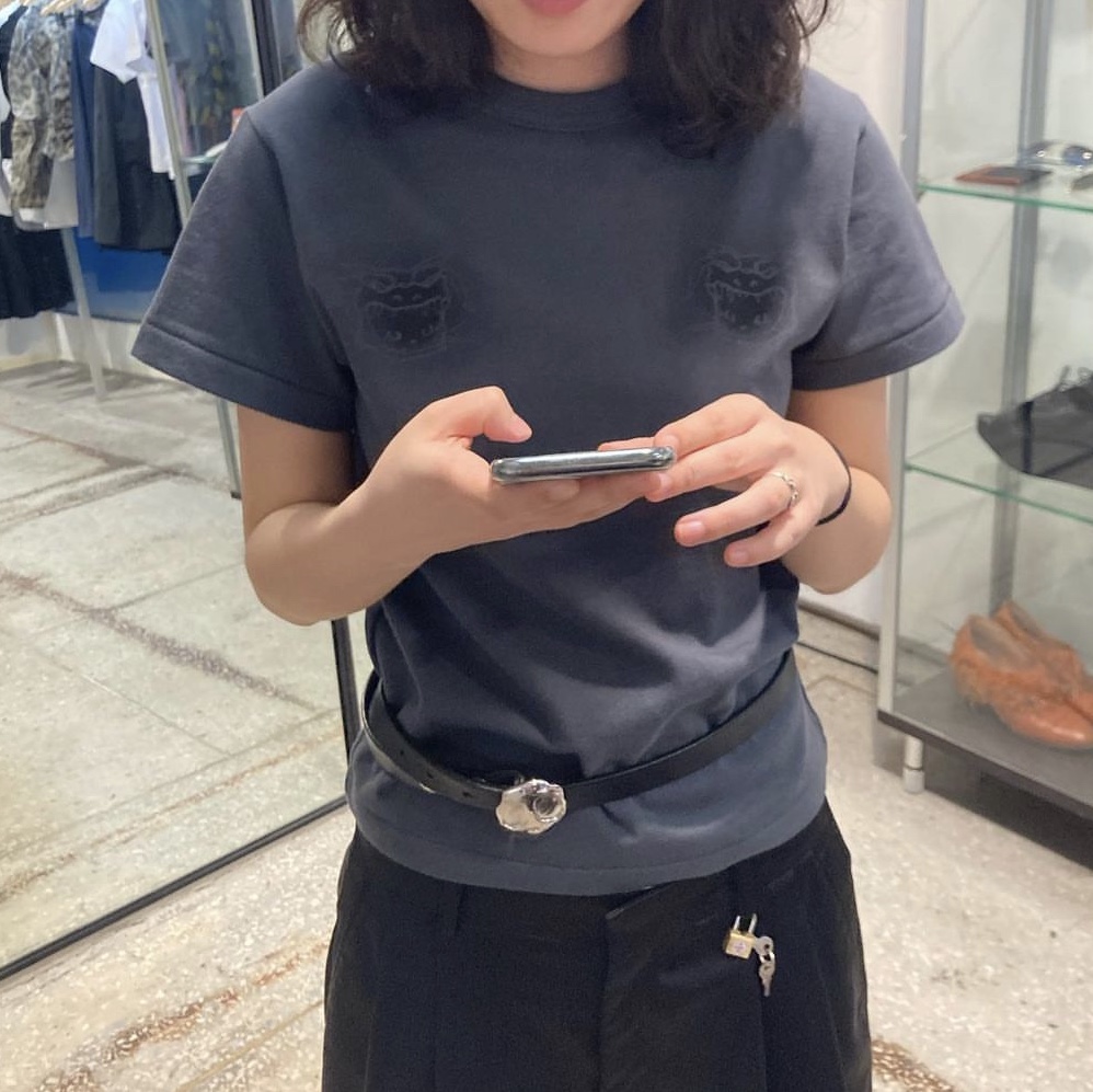 Unknown Blue Dragon Cat T-Shirt Dark Gray, Unknown Blue Dragon Cat T-Shirt White 착용 스타일