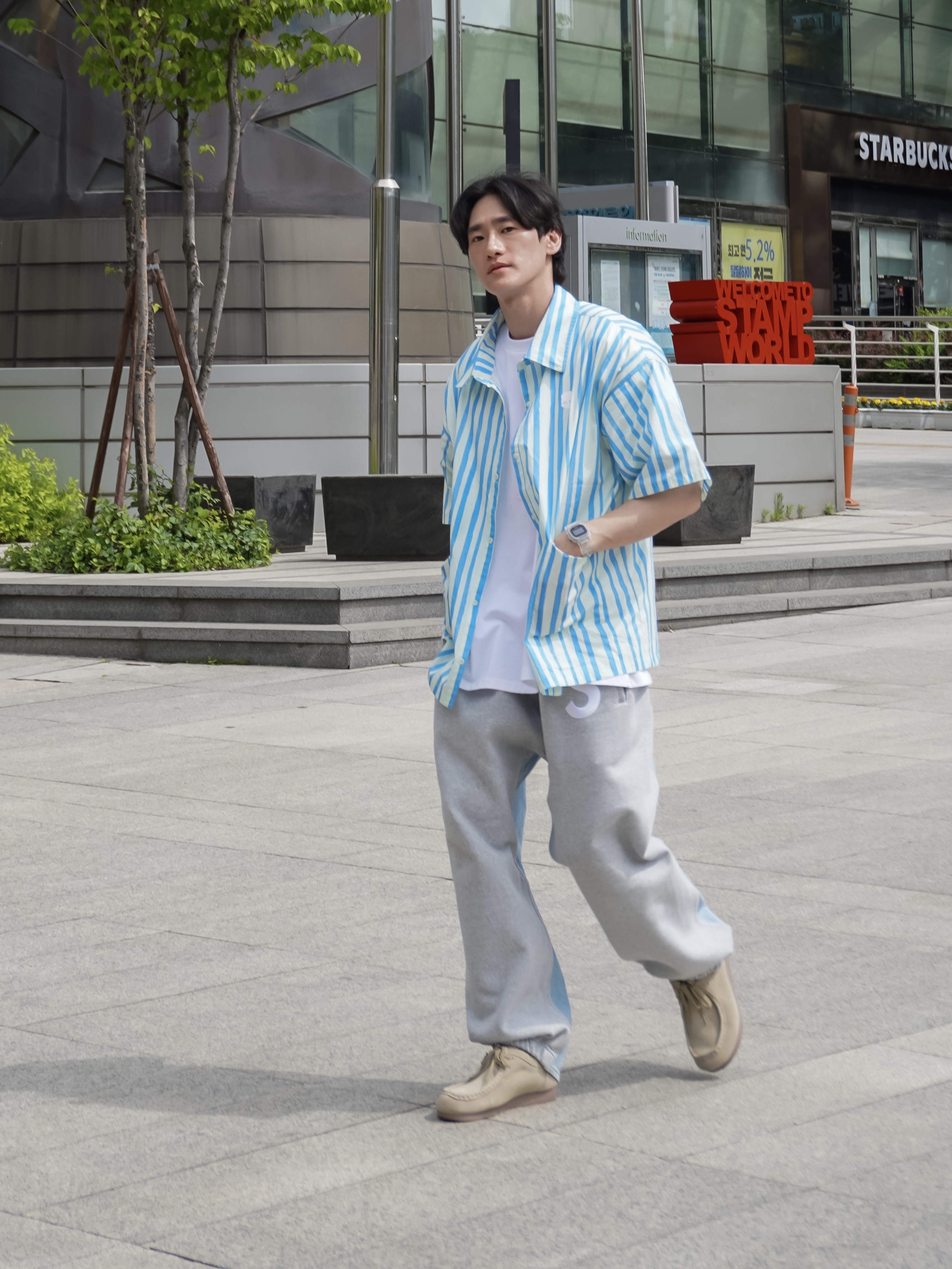 Supreme x Bless Sweatpant Jean Heather Grey - 23FW 착용 스타일 - 2