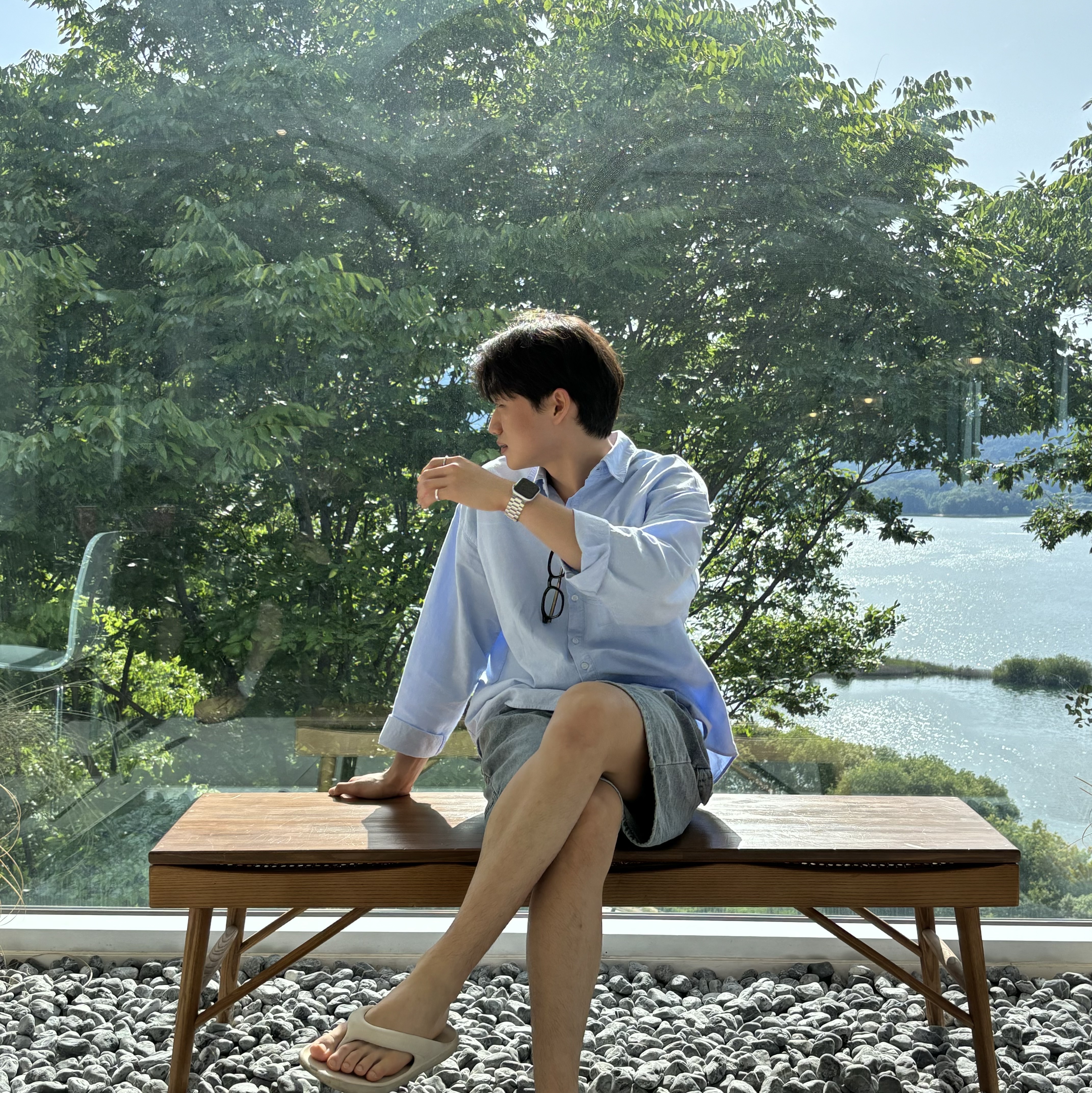 New Balance x Taw&Toe Flip Flop Ivory 착용 스타일 - 1
