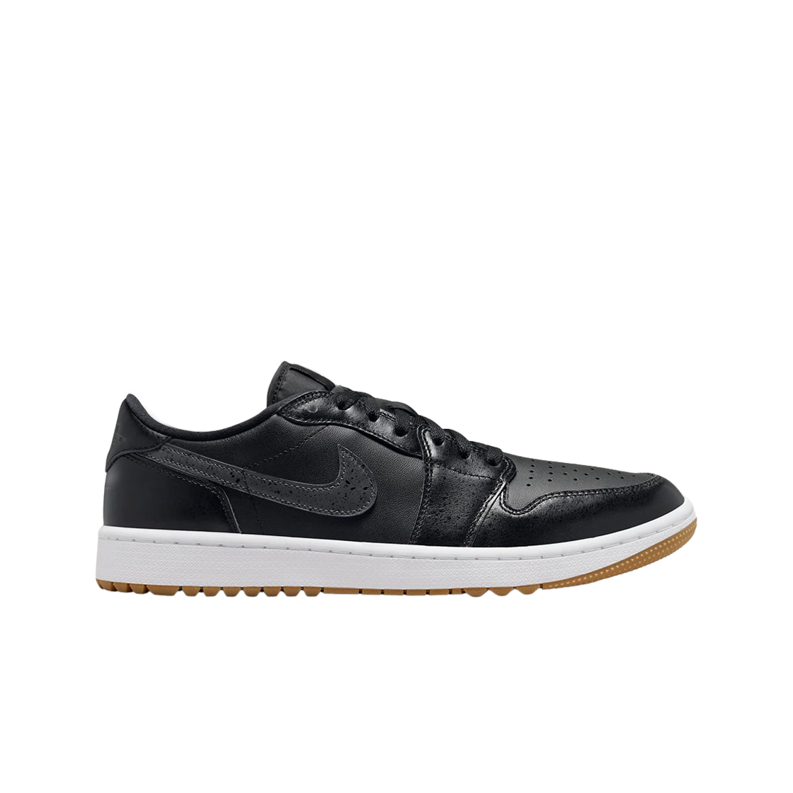 조던 1 로우 골프 블랙 검 미디움 브라운(Jordan 1 Low Golf Black Gum Medium Brown)