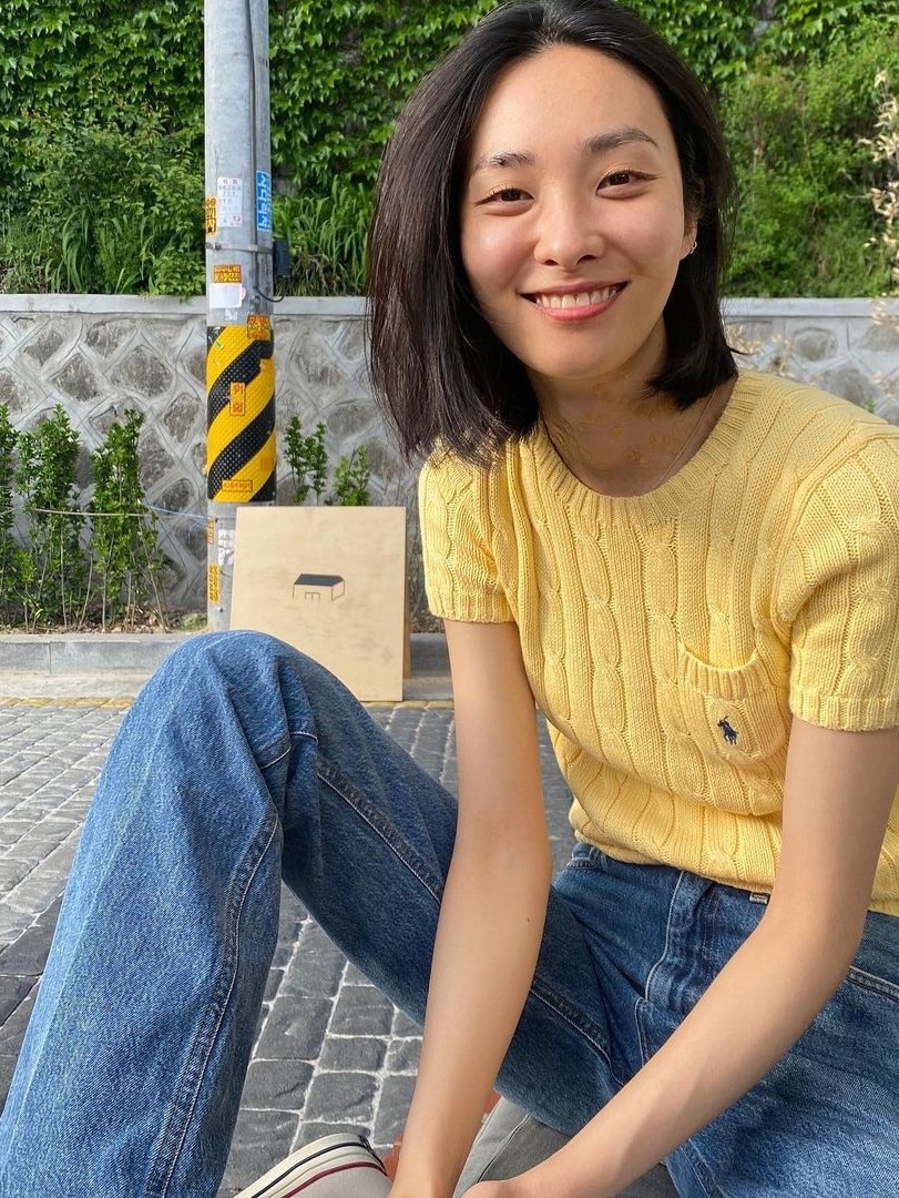 Polo Ralph Lauren Women Cotton Blend Short Sleeve Sweater Black, Polo Ralph Lauren Women Cotton Blend Short Sleeve Sweater Blue 착용 스타일 - 4