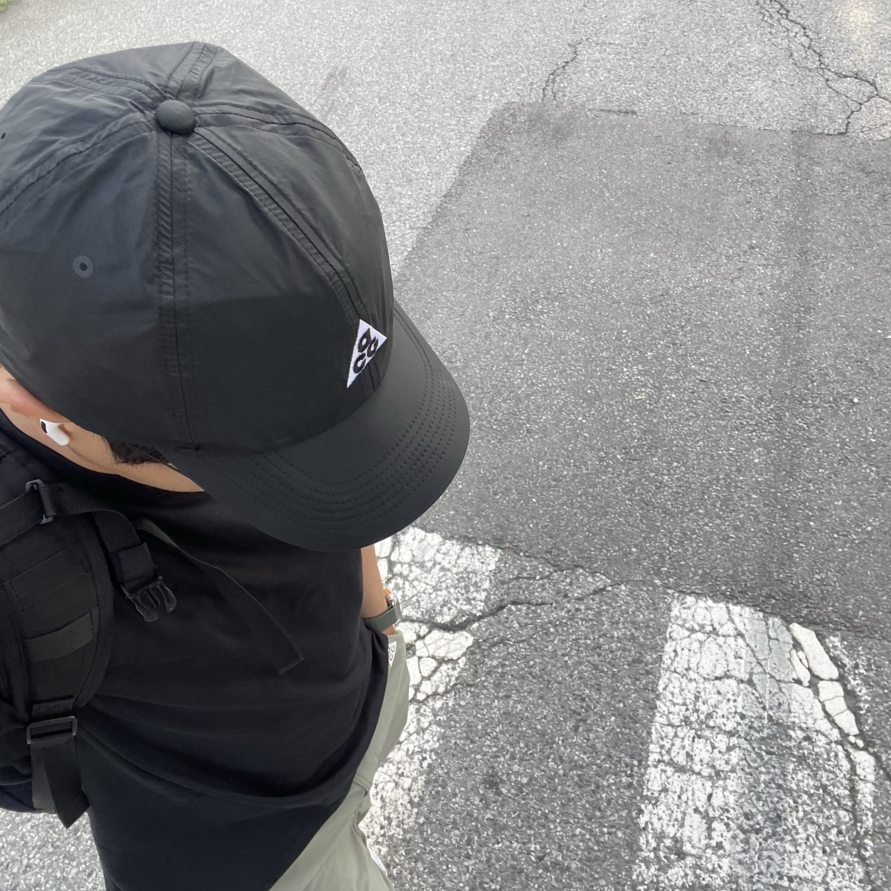 Nike ACG Trail Cap Black 착용 스타일 - 2
