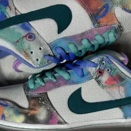 Nike x Futura Laboratories SB Dunk Low OG QS White and Geode Teal 착용 스타일