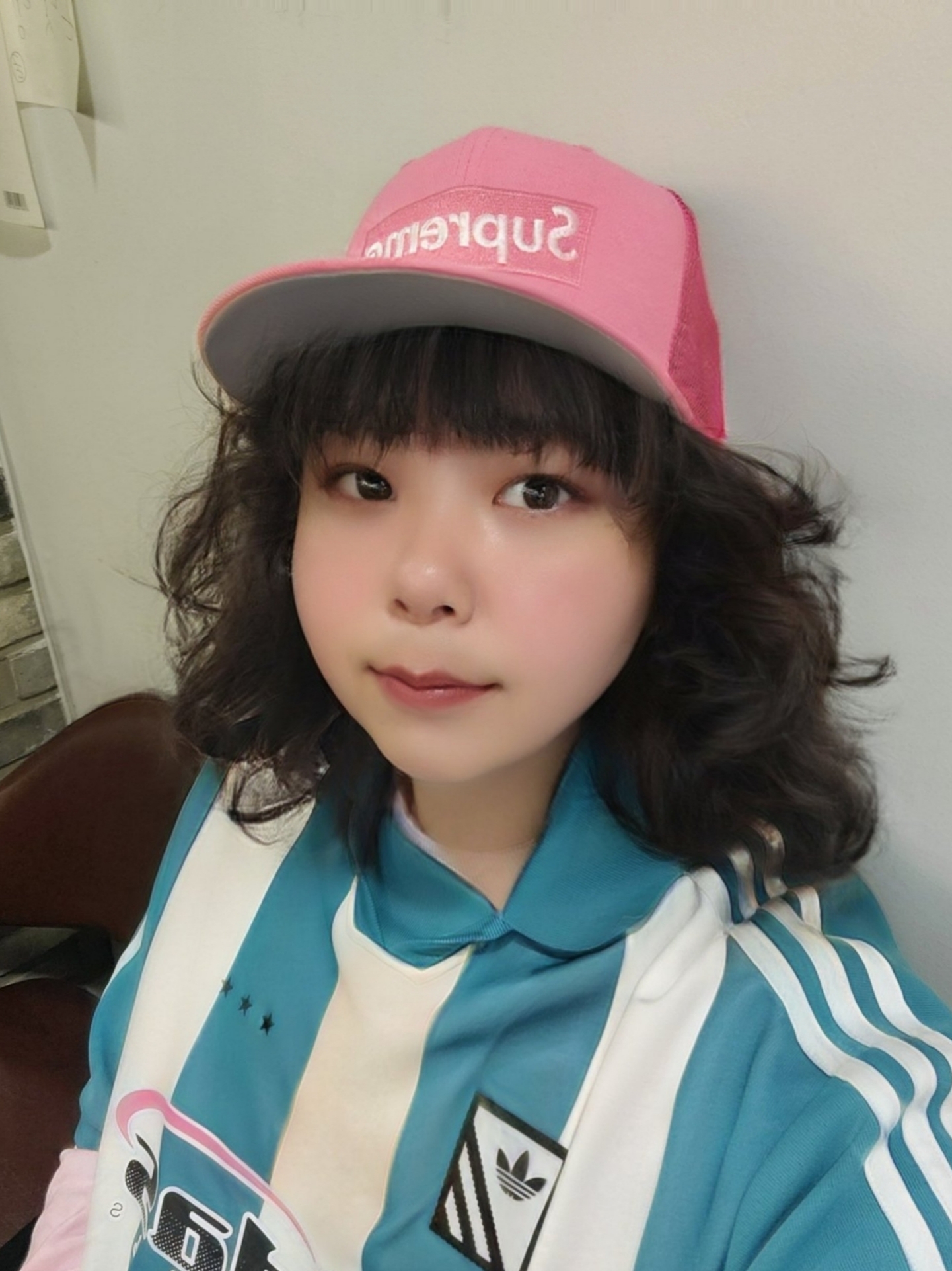 Supreme Box Logo Mesh Back New Era Pink - 22SS, Adidas Trefoil Logo Play Football Graphic S/S Polo T-Shirt Arctic Fusion - KR Sizing 착용 스타일