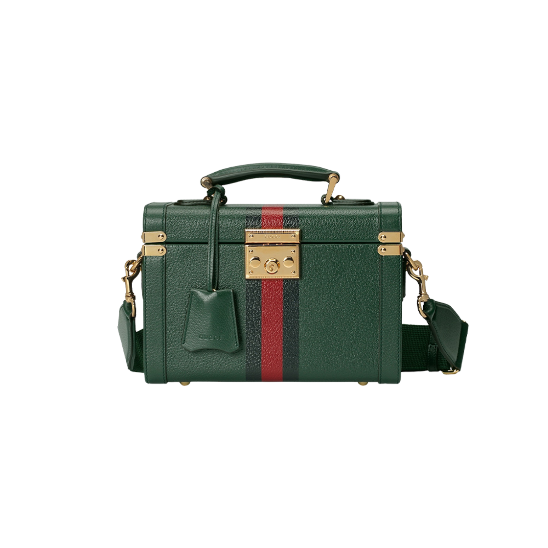 Gucci Savoy Beauty Case Green Leather 상세 이미지 1