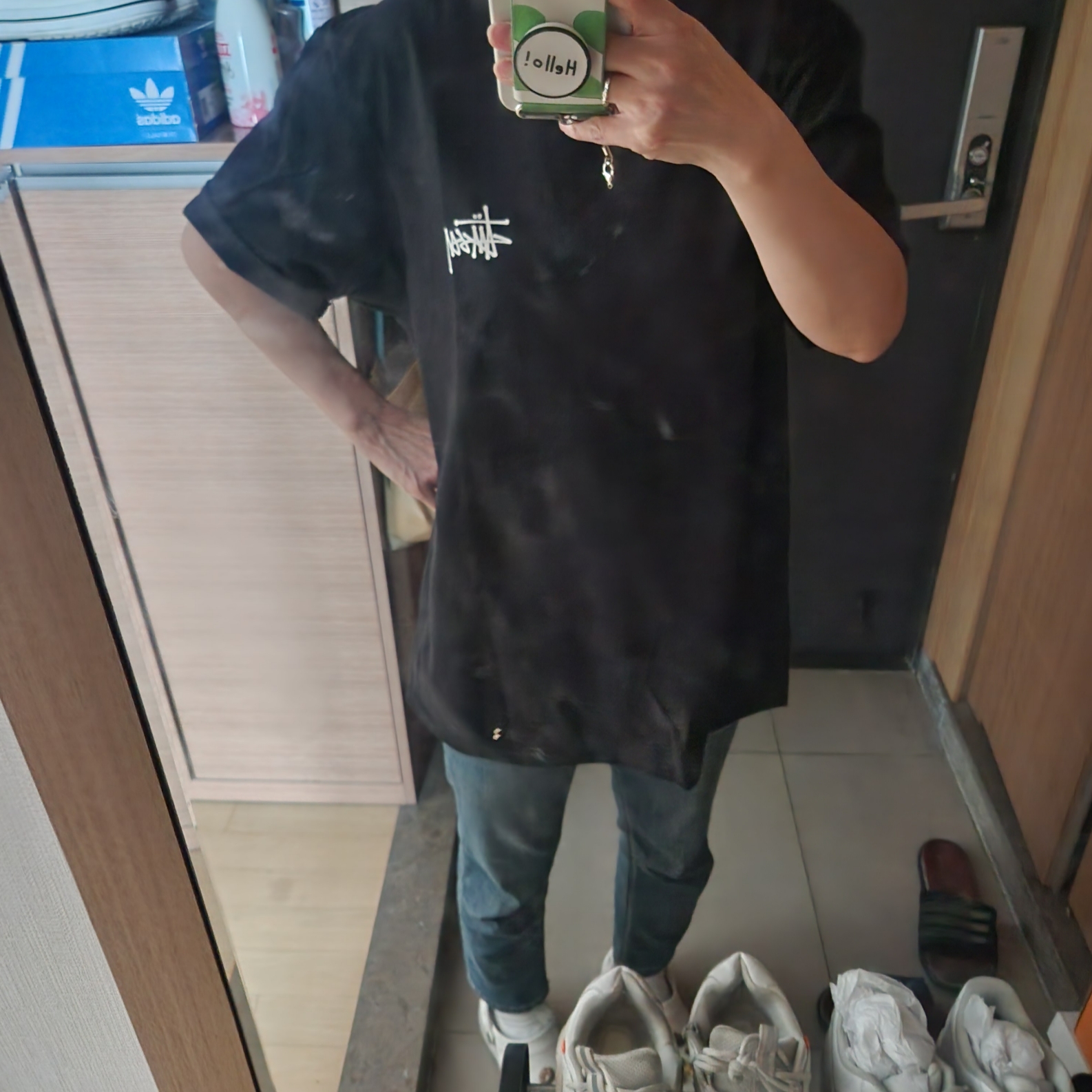 Stussy Basic Stussy T-Shirt Black 2024, 2025 착용 스타일