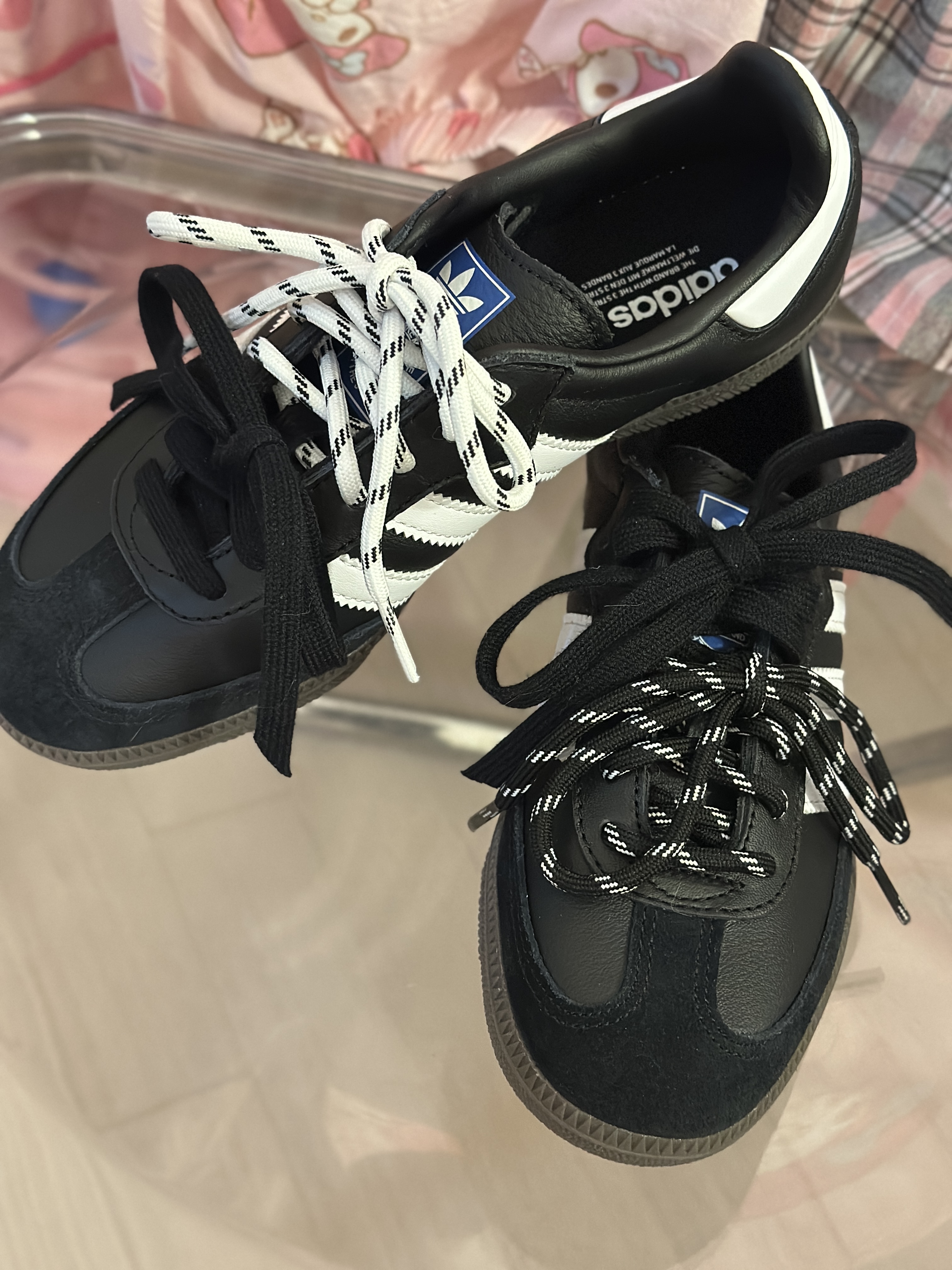 Adidas Samba OG Black White Gum 착용 스타일 - 5