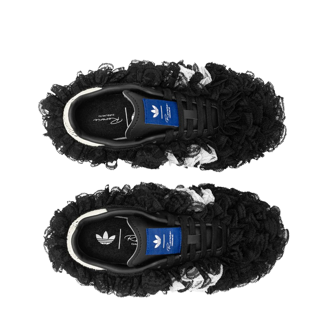 (W) 아디다스 x 캐롤라인 후 삼바 레이스 블랙((W) Adidas x Caroline Hu Samba Lace Black) - 2