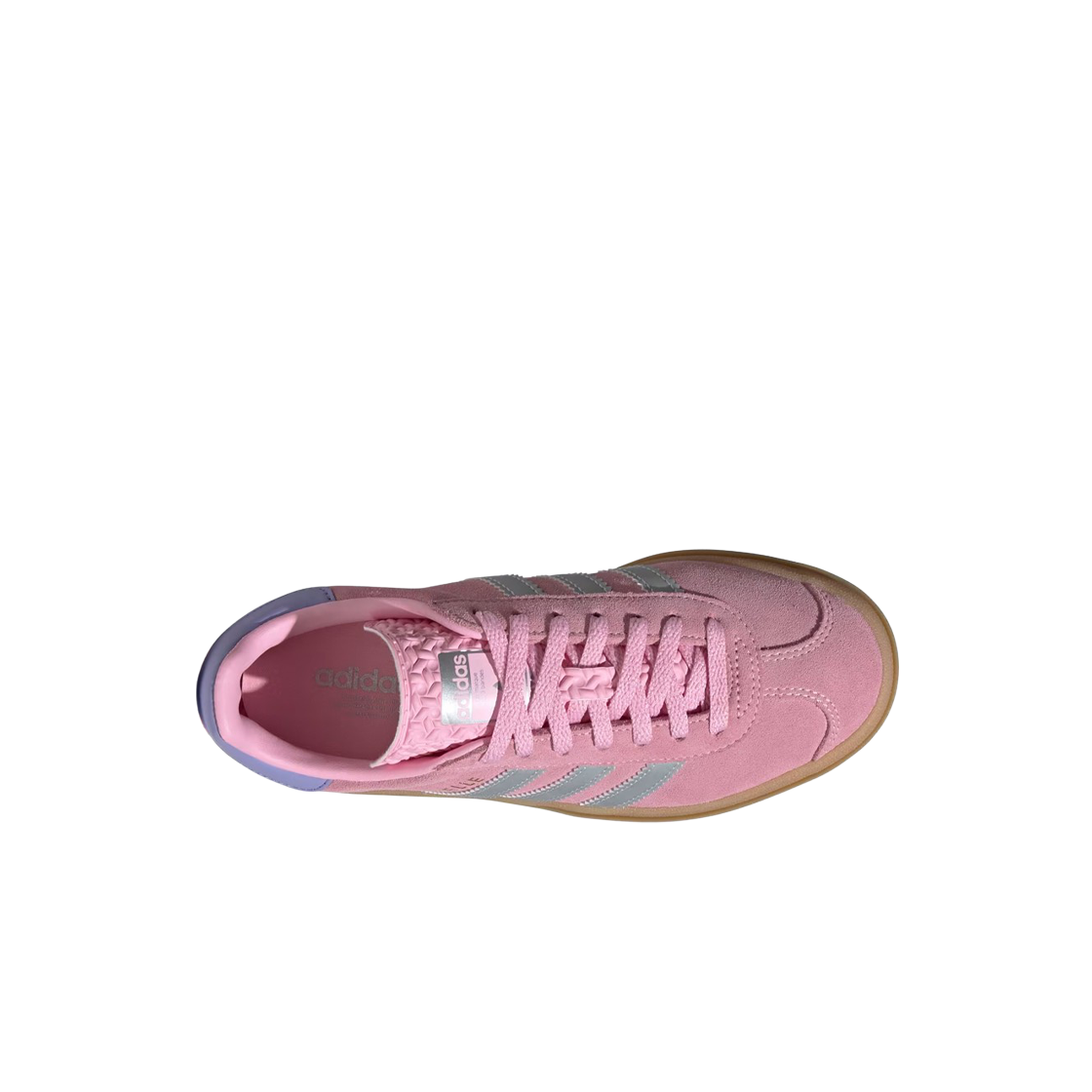 (키즈) 아디다스 가젤 볼드 트루 핑크 실버 메탈릭((Kids) Adidas Gazelle Bold True Pink Silver Metallic) - 2