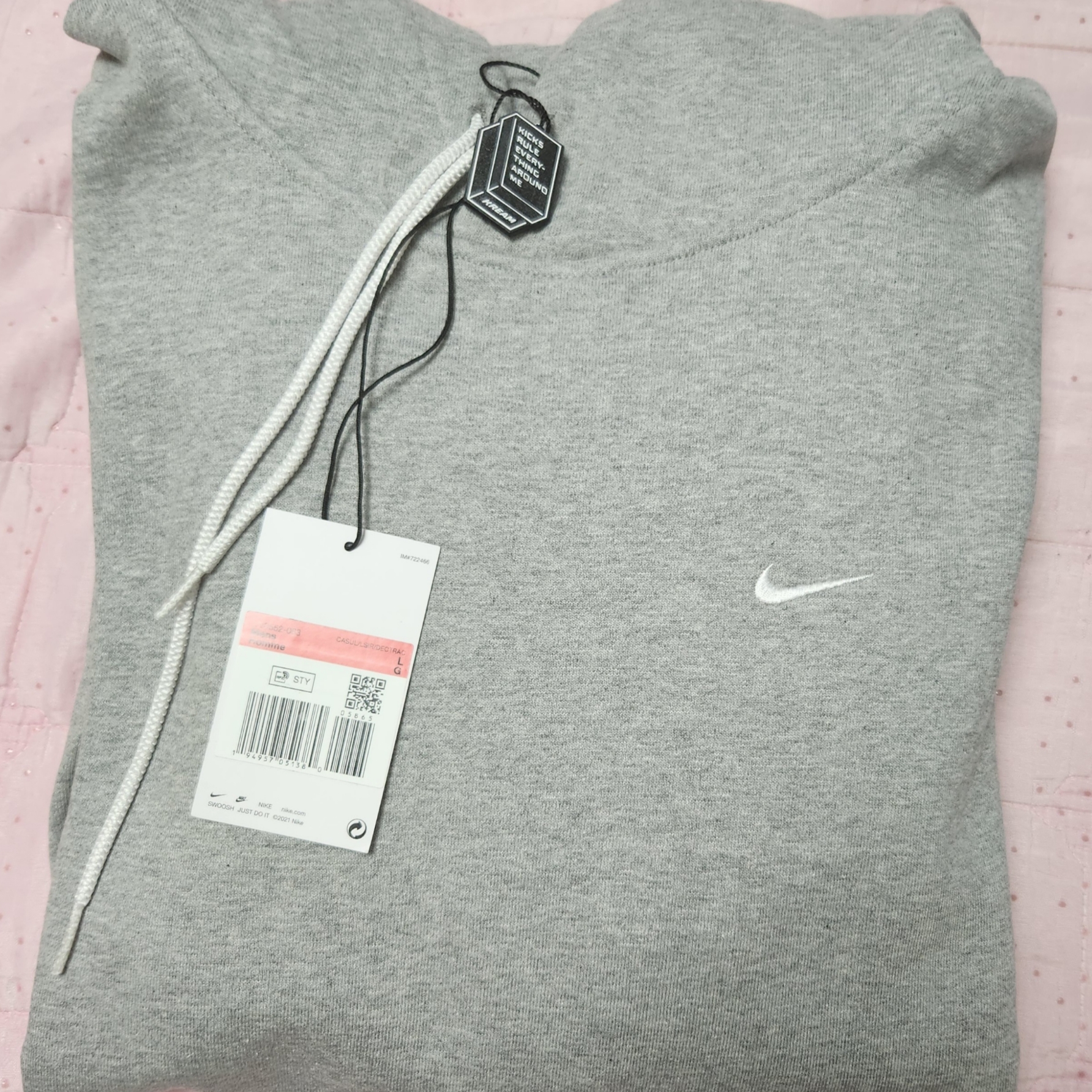 Nike NRG Solo Swoosh Fleece Hoodie Dark Grey Heather - US/EU 착용 스타일