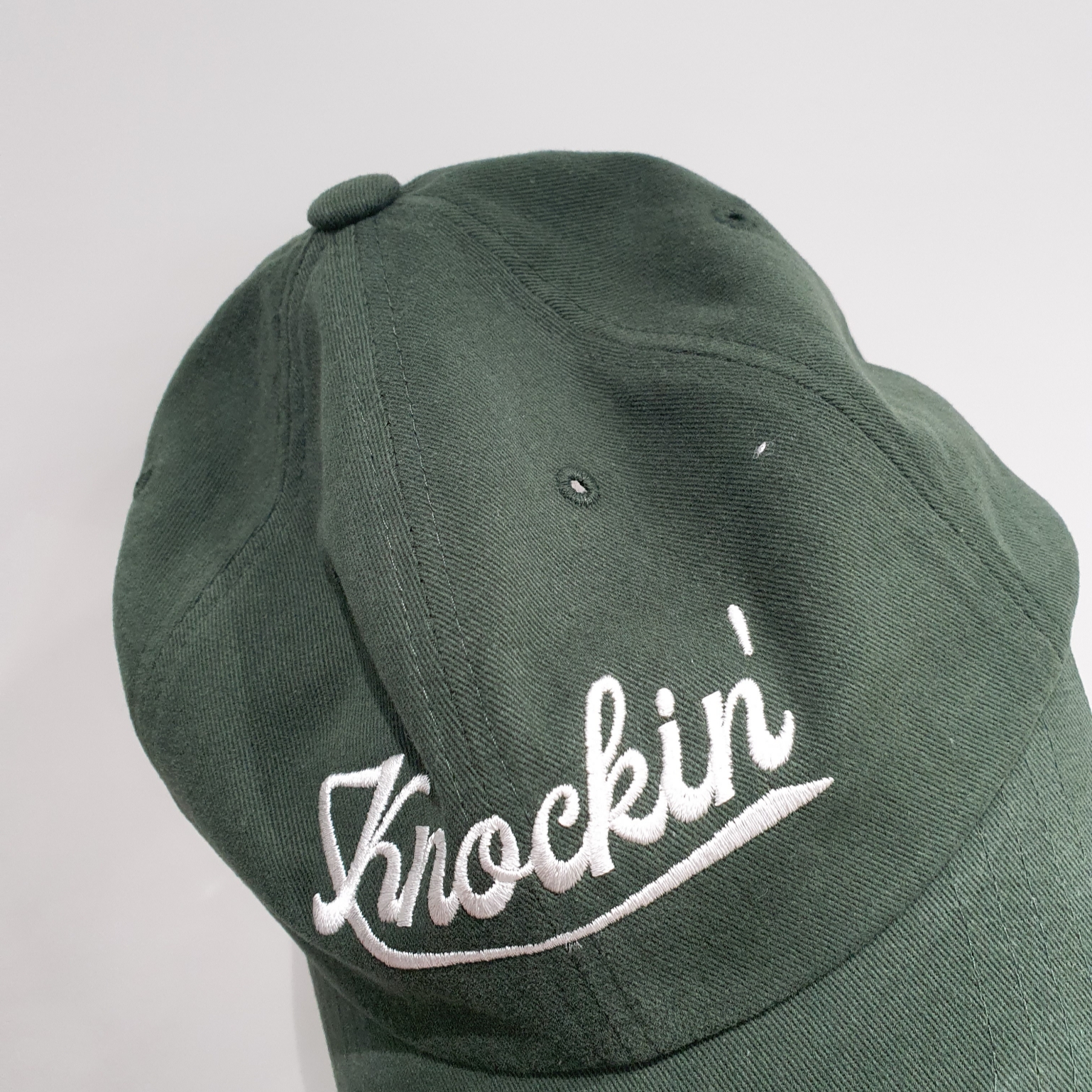 Ogarp Knockin Logo B.B Cap Green 착용 스타일