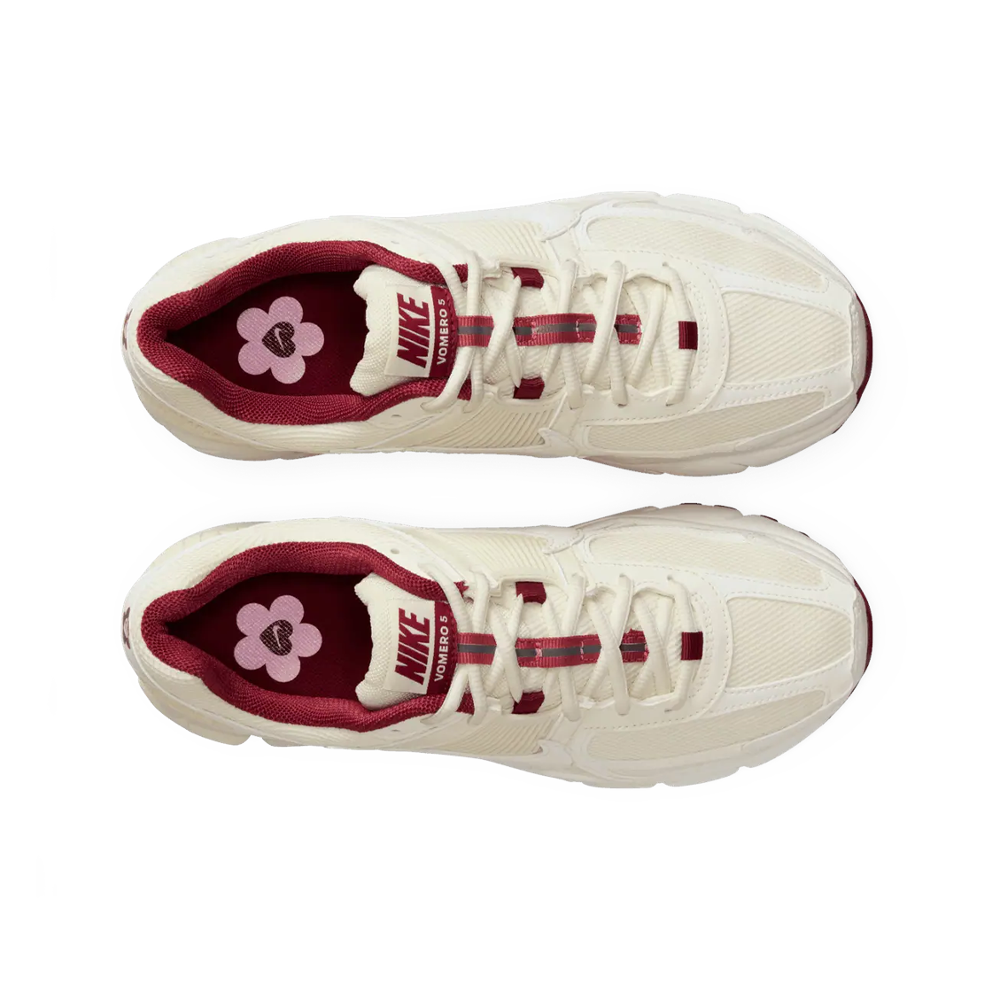 (W) 나이키 줌 보메로 5 밸런타인 데이 코코넛 밀크 드래곤 레드((W) Nike Zoom Vomero 5 Valentine Day Coconut Milk Dragon Red) - 2