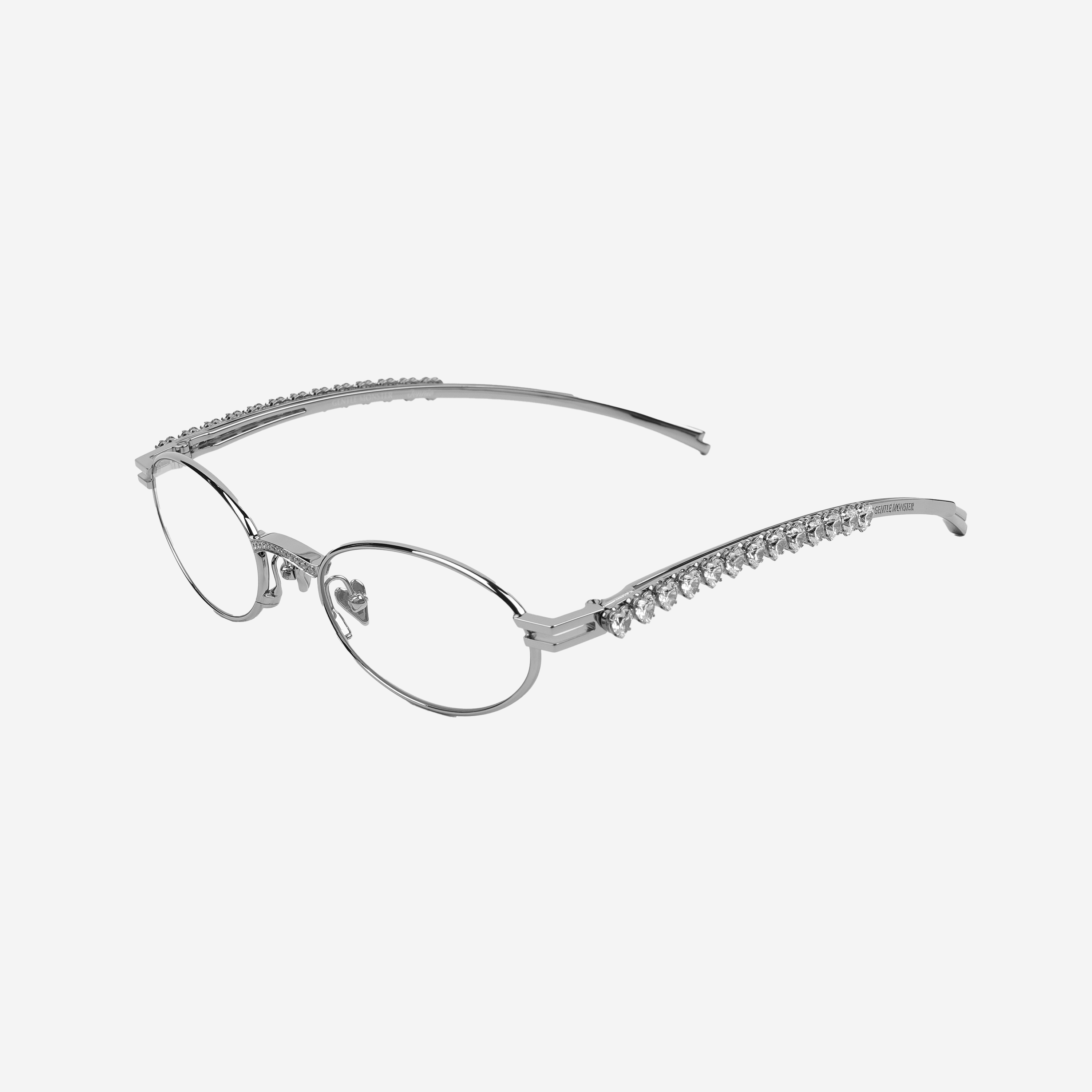 Gentle Monster x Jennie Jentle Salon Barrette 02 Silver Metal Clear