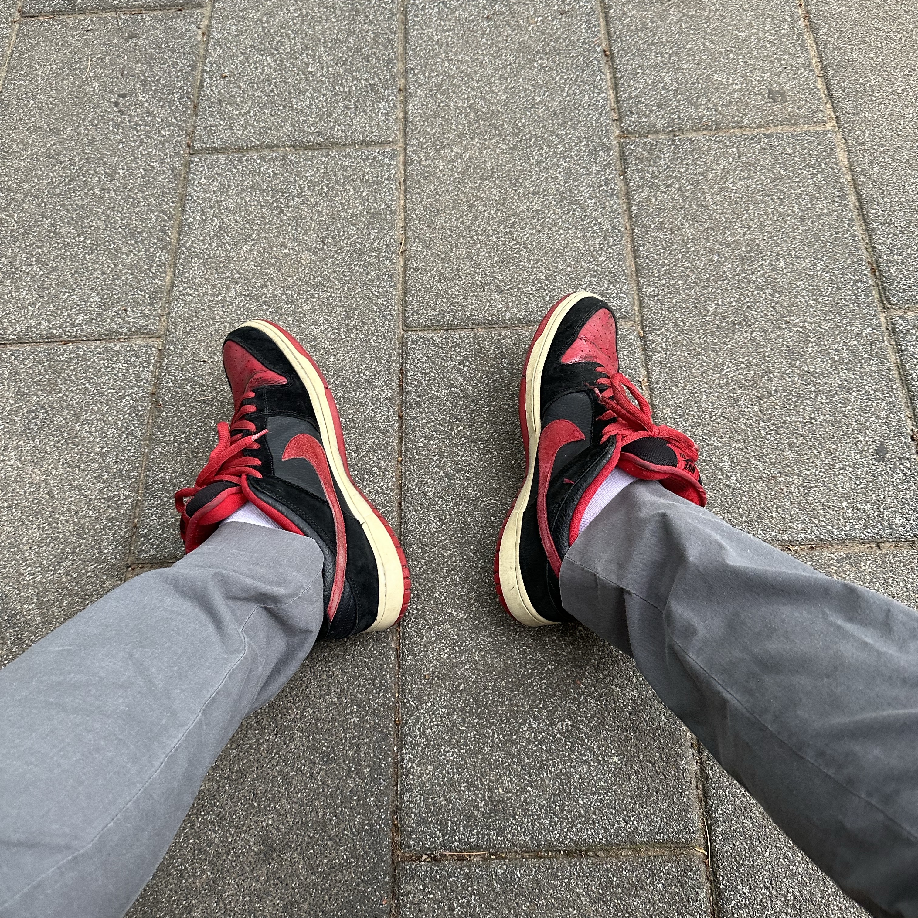 Nike SB Dunk Low Pro Bred 착용 스타일 - 2