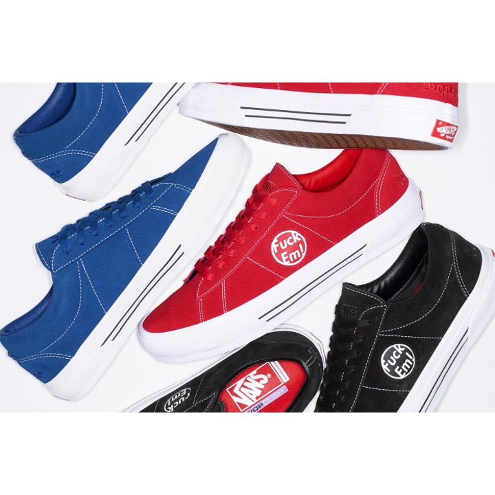 Vans x Supreme Sid Red, Vans x Supreme Sid Blue 착용 스타일 - 4