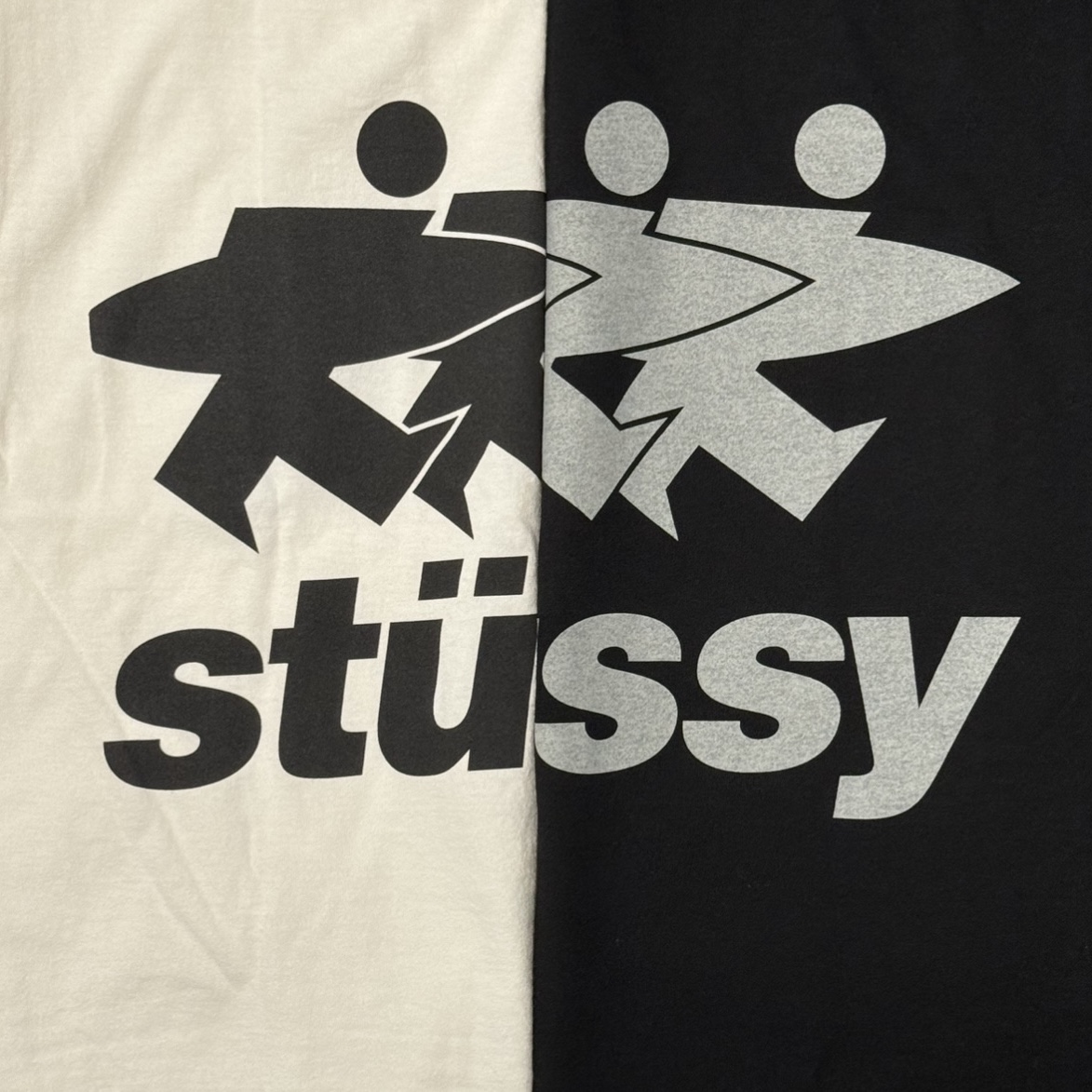 Stussy Surfwalk Pigment Dyed T-Shirt Natural, Stussy Surfwalk Pigment Dyed T-Shirt Black 착용 스타일