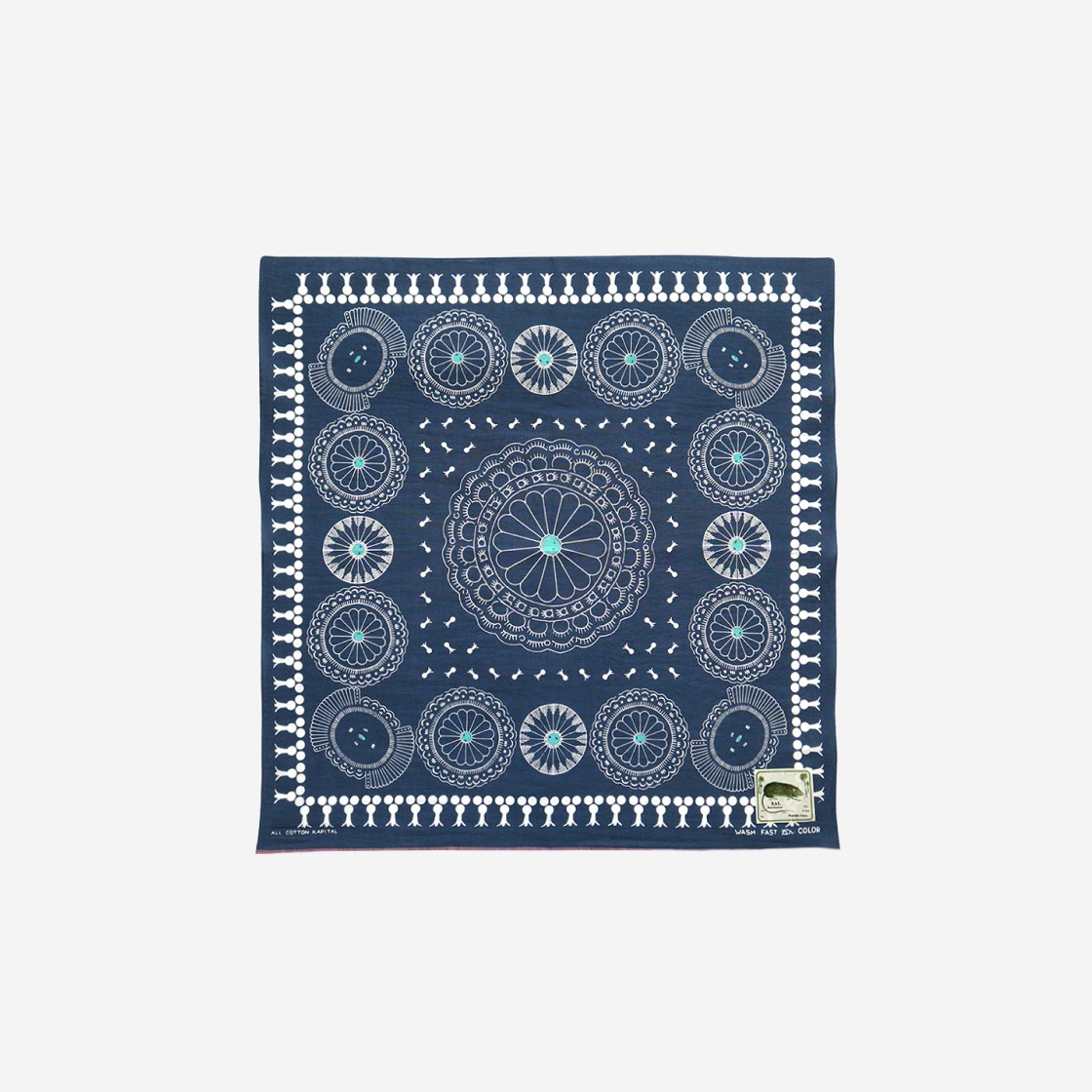 Kapital Fastcolor Selvedge Bandana Concho Navy 상세 이미지 1