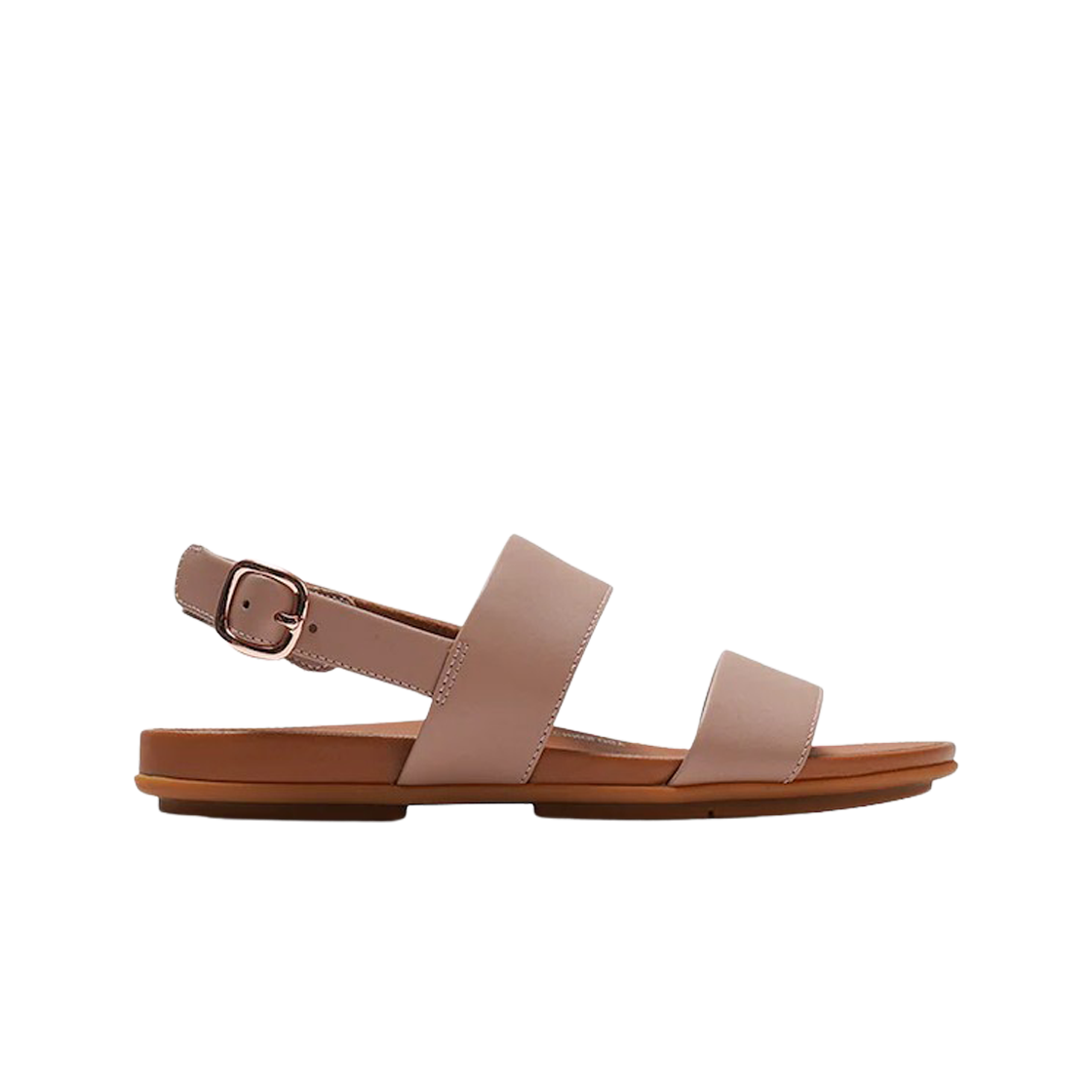 (W) 핏플랍 그라시에 레더 백 스트랩 샌들 베이지((W) FITFLOP Gracie Leather Back Strap Sandals Beige) - 1