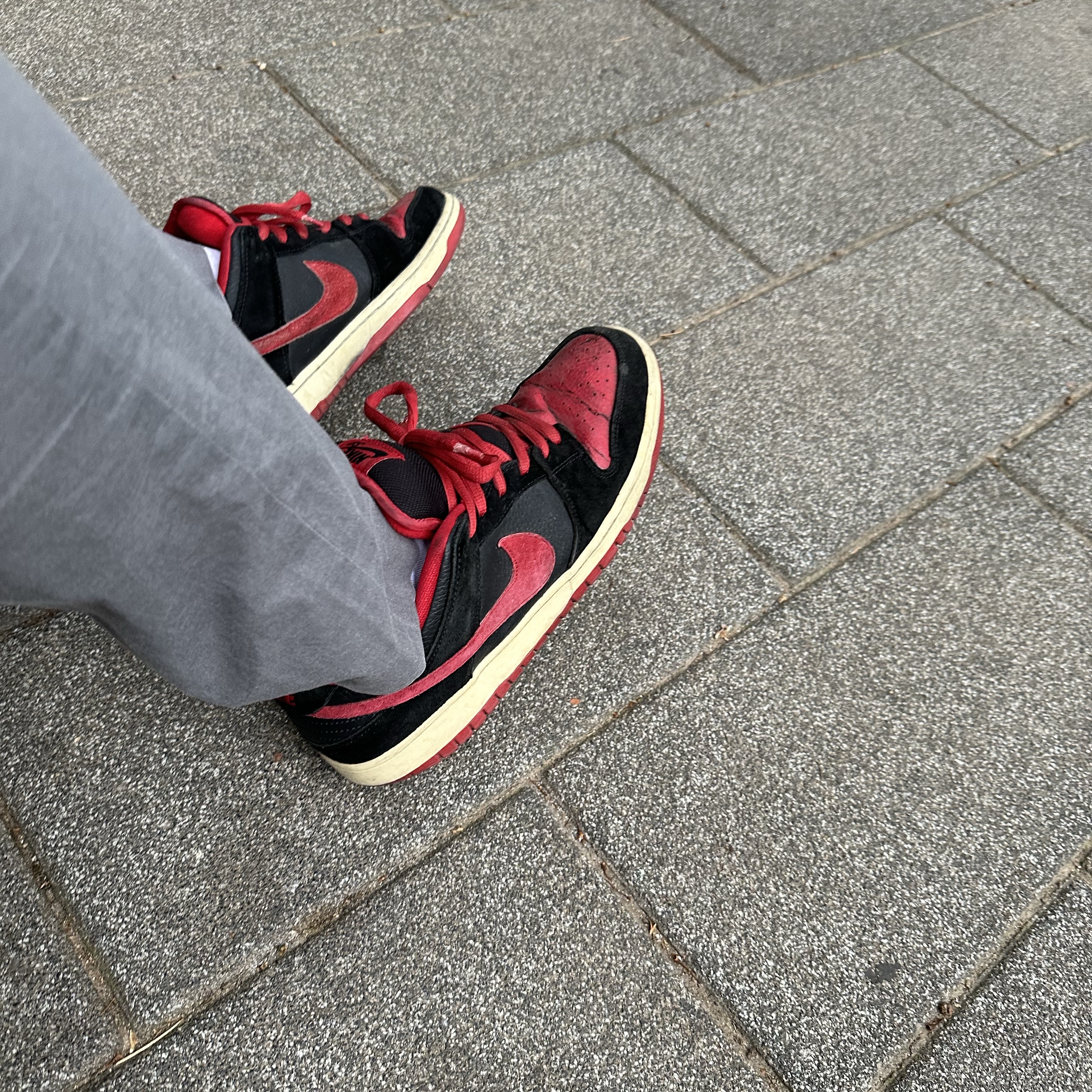 Nike SB Dunk Low Pro Bred 착용 스타일 - 3
