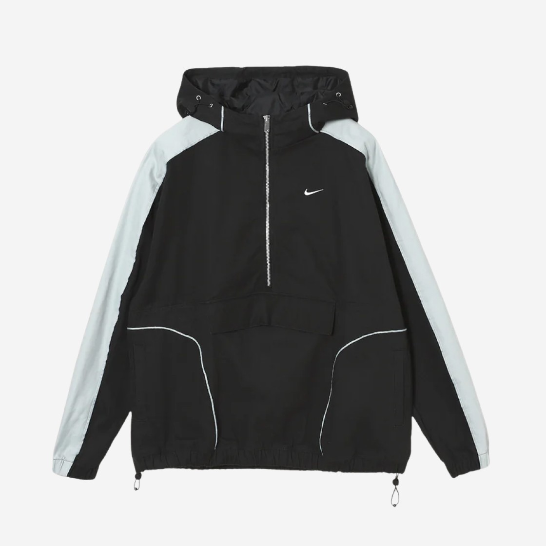 (W) Nike NSW Street Oversized Anorak Jacket Black Light Pumice - Asia 상세 이미지 1