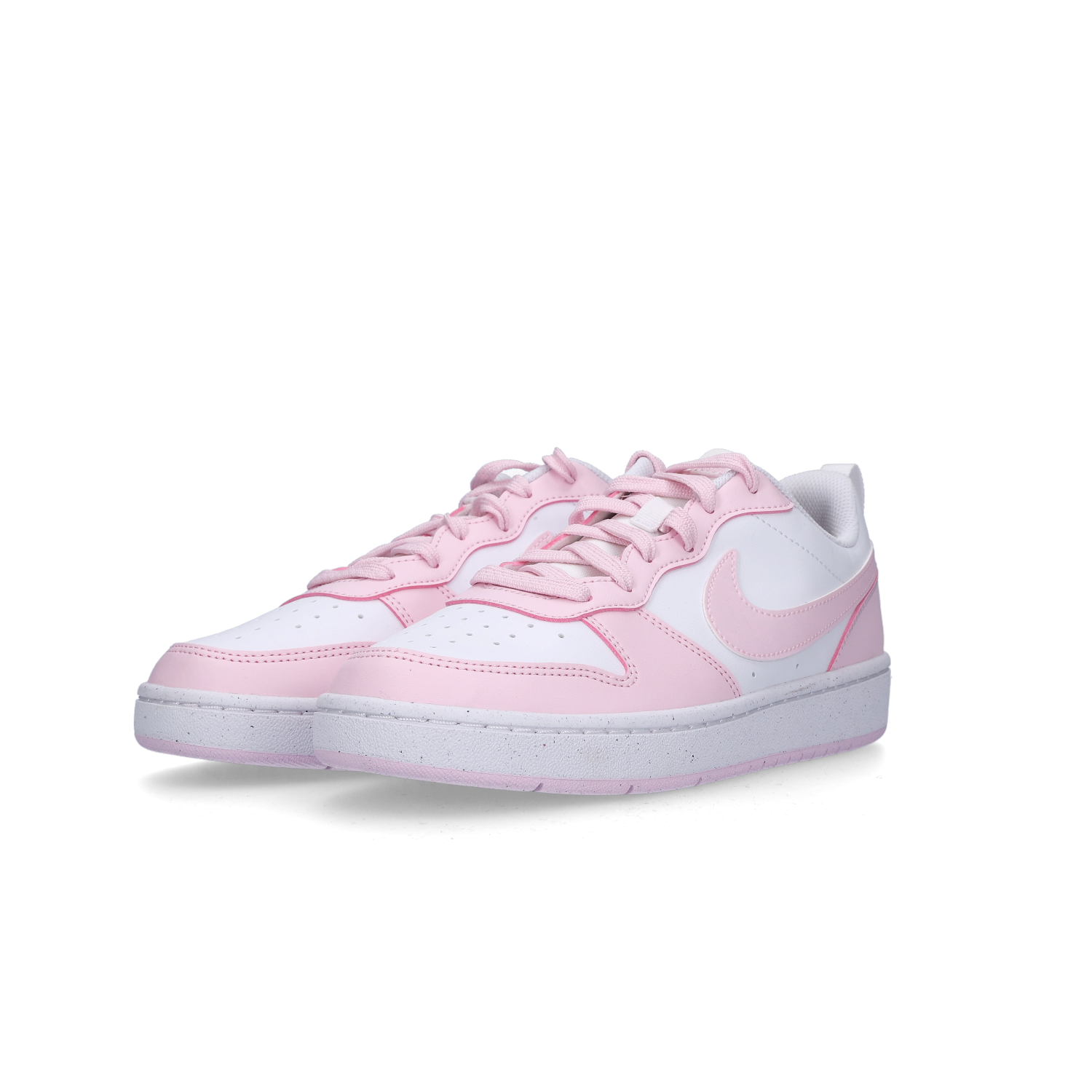(GS) Nike Court Borough Low Recraft White Pink Foam
