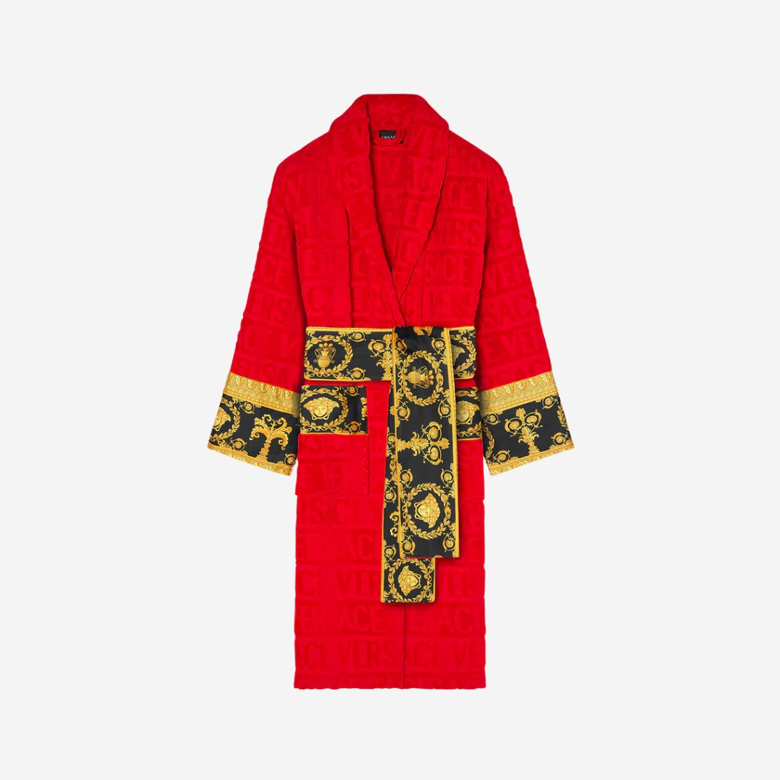 Versace I Love Baroque Bathrobe Red 상세 이미지 1