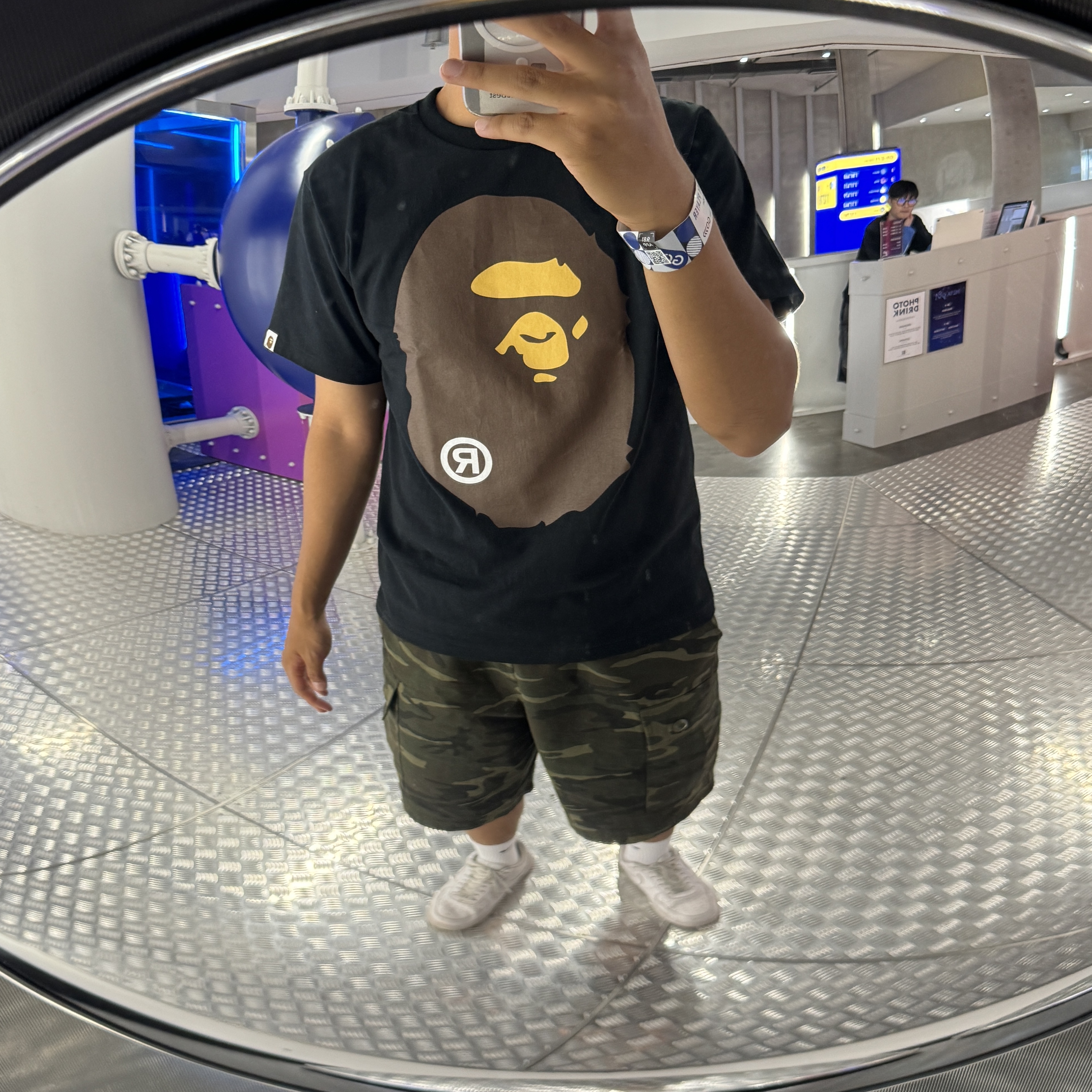 BAPE Big Ape Head T-Shirt Black 착용 스타일
