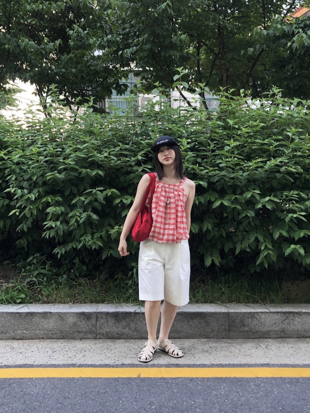 Yunse Women Hatch Ego Camp Cap Black 착용 스타일 - 3