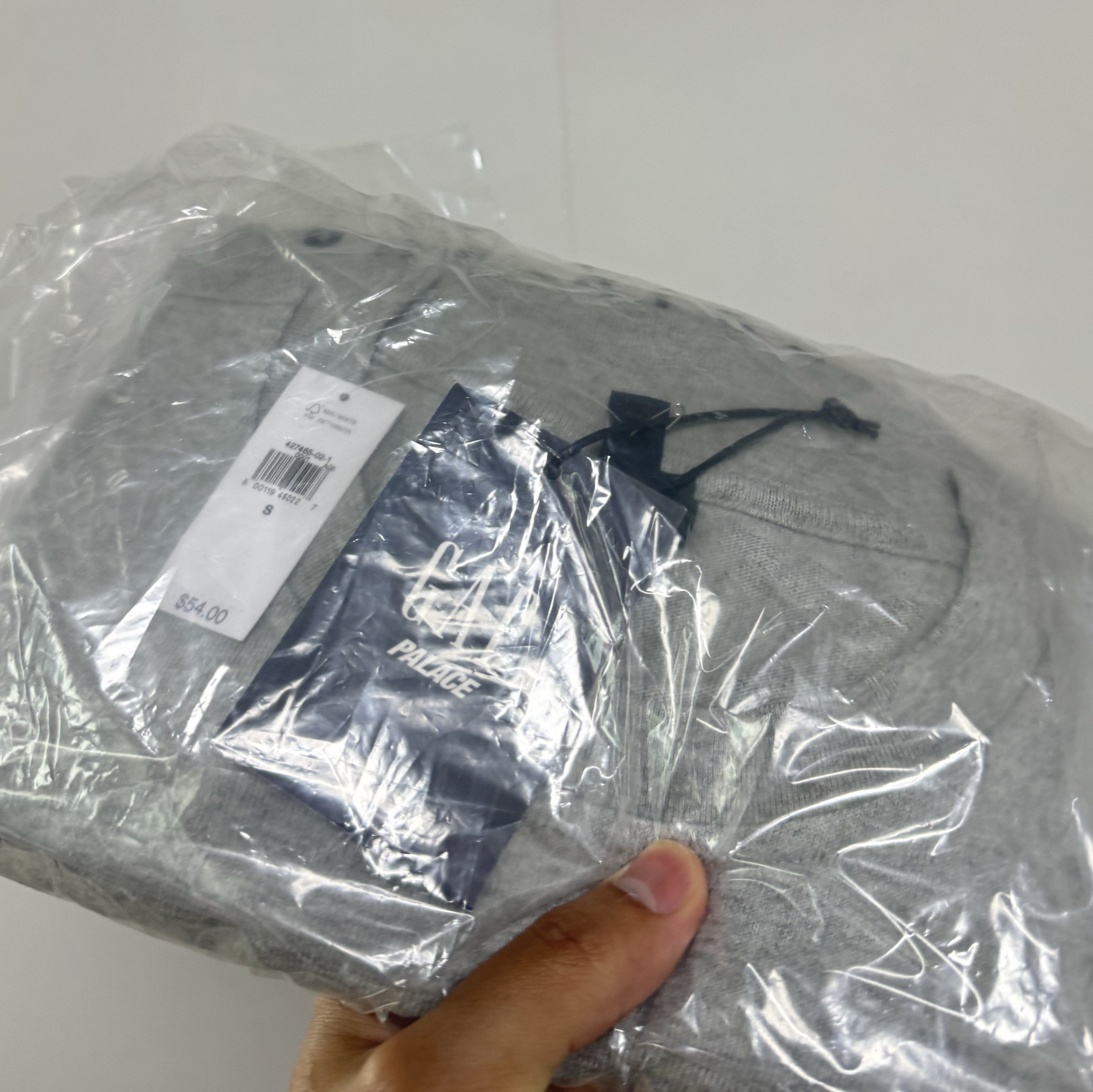 Palace x Gap Heavy Jersey T-Shirt Grey - 24SS 착용 스타일