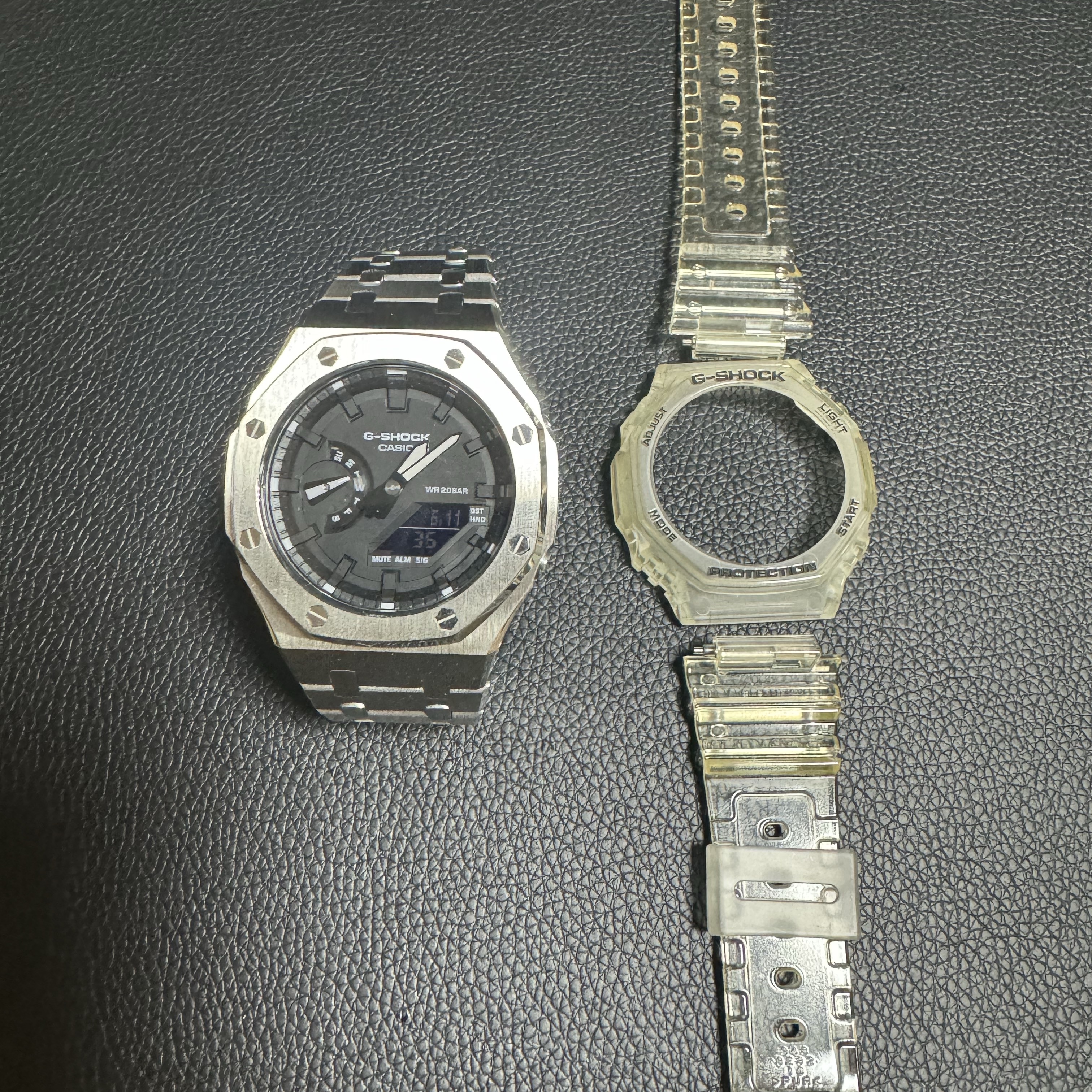 Casio G-Shock GA-2100SKE-7A 착용 스타일