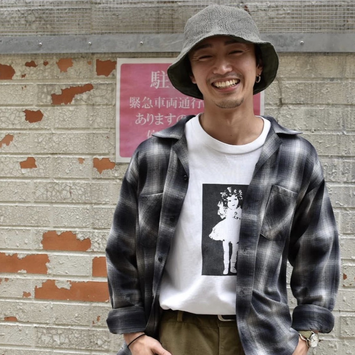 Rafu Standard Shirt Black 착용 스타일