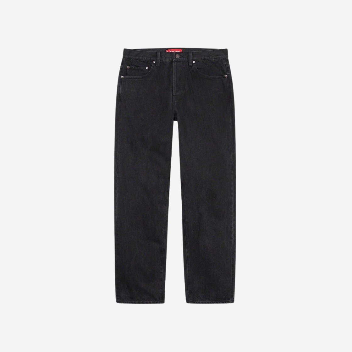 Supreme Stone Washed Black Slim Jean Wahsed Black - 22FW 상세 이미지 1