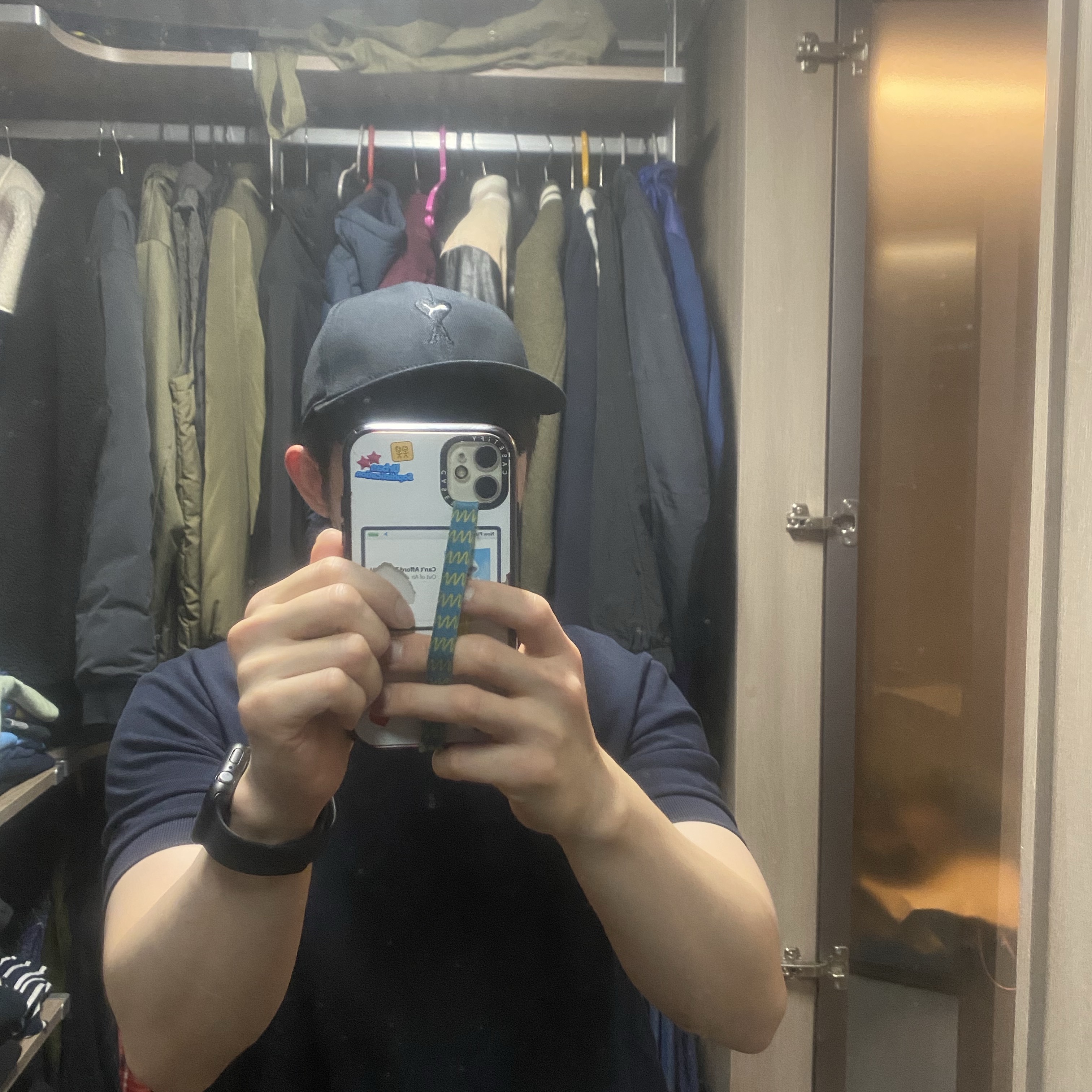 Puma x AMI Low Curve Cap Black 착용 스타일