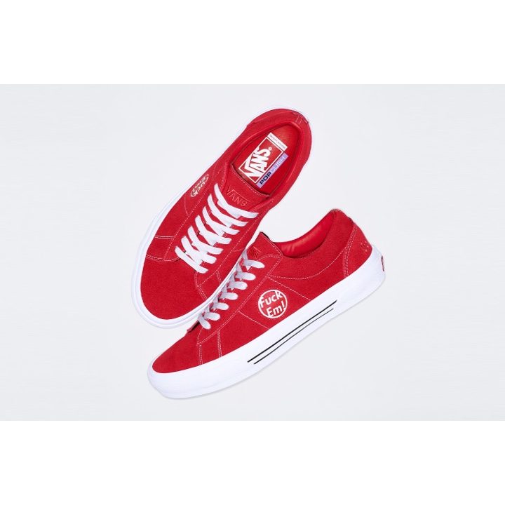 Vans x Supreme Sid Red, Vans x Supreme Sid Blue 착용 스타일 - 2
