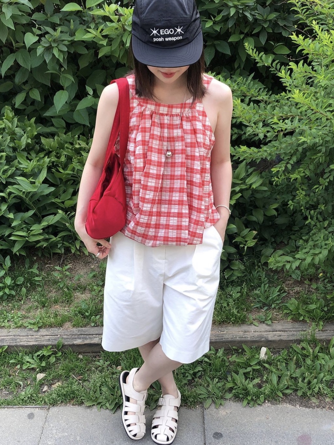 Yunse Women Hatch Ego Camp Cap Black 착용 스타일 - 5