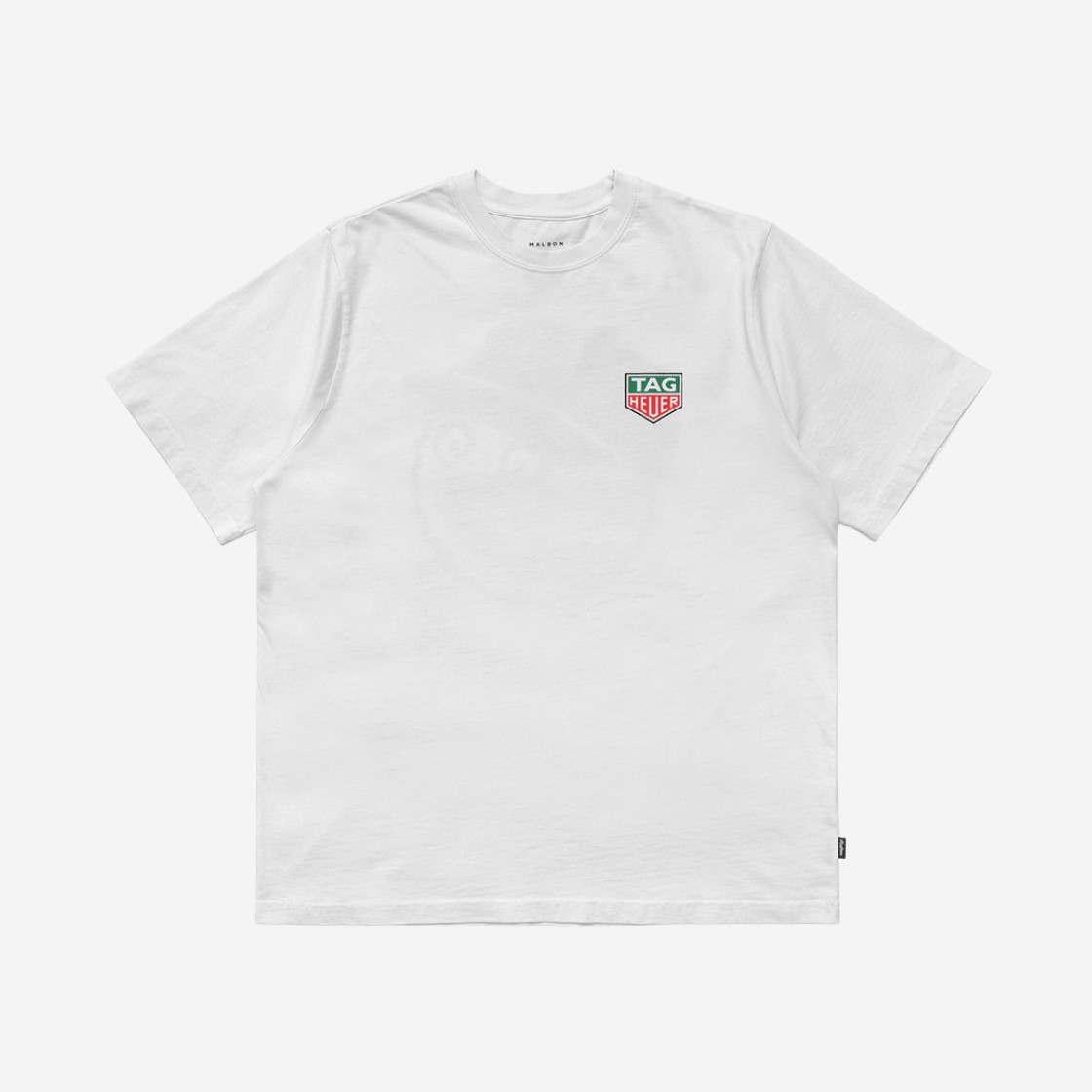 Malbon Golf x TAG Heuer Bucket Round T-Shirt White 상세 이미지 1