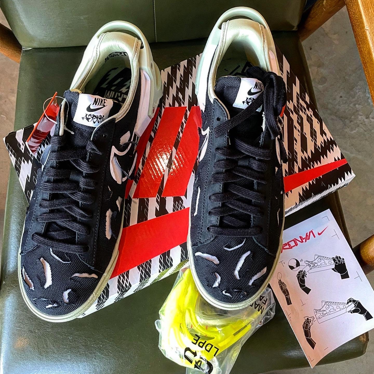 Nike x Acronym Blazer Low Black 착용 스타일