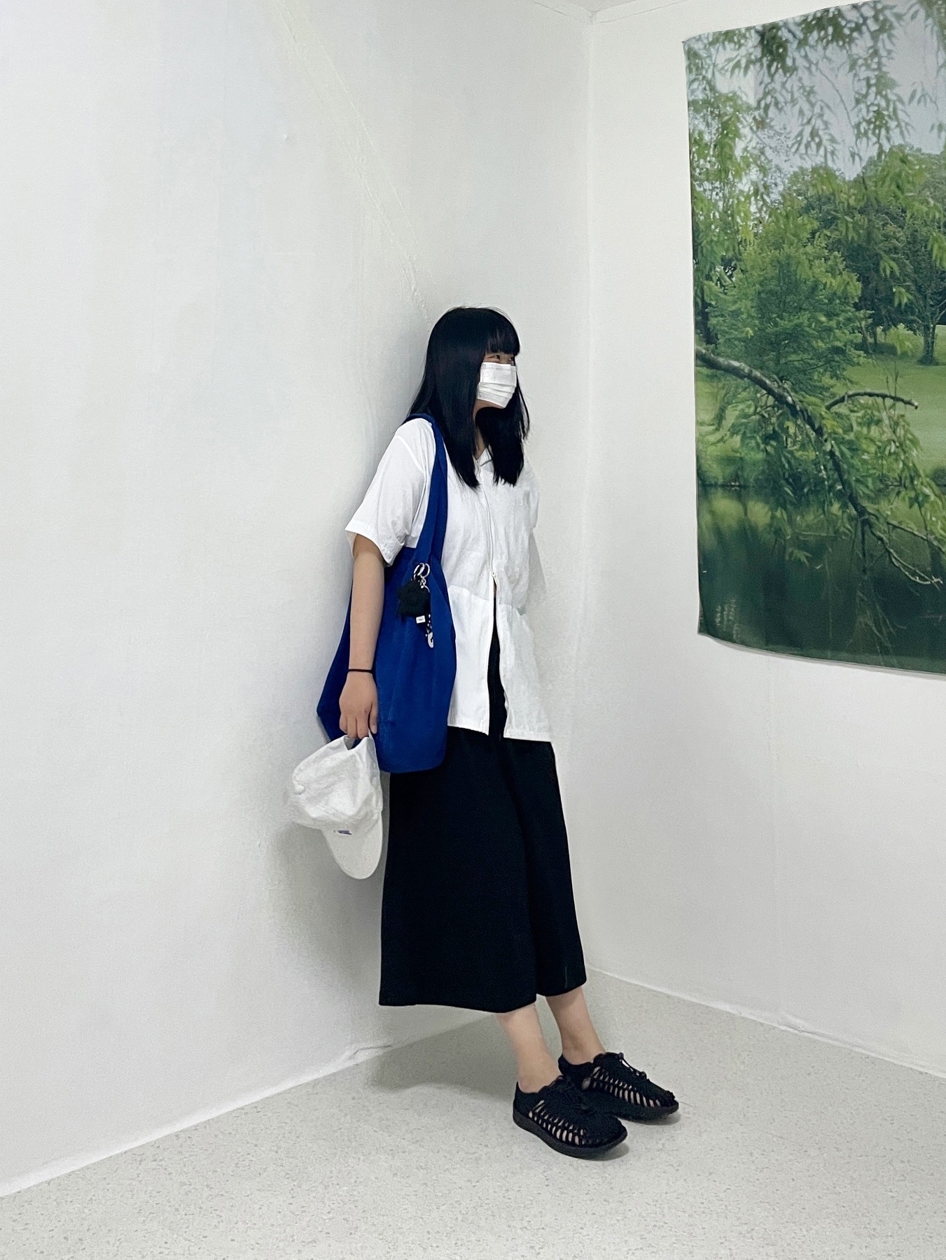 Keen Uneek Sandals Black 착용 스타일 - 3