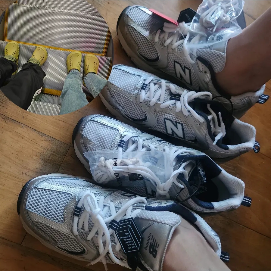New Balance 530 Steel Grey 착용 스타일