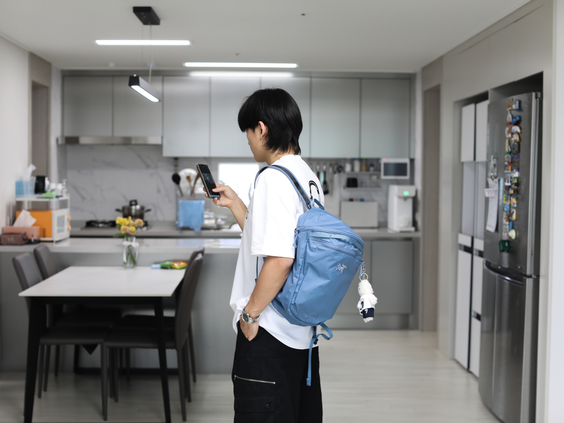 Arc'teryx Heliad 15 Backpack Stone Wash 착용 스타일 - 3