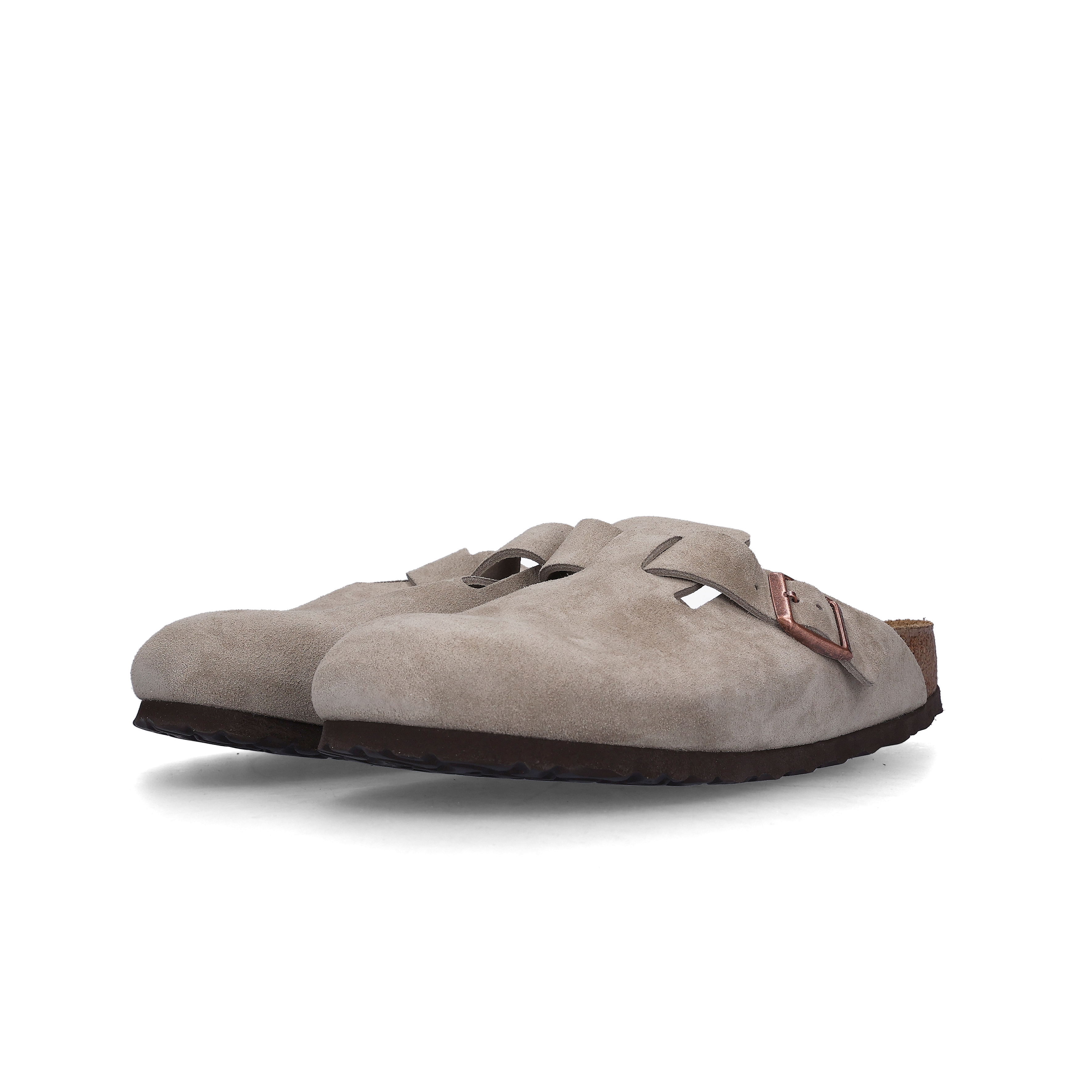 Birkenstock Boston Suede Leather Taupe - Narrow